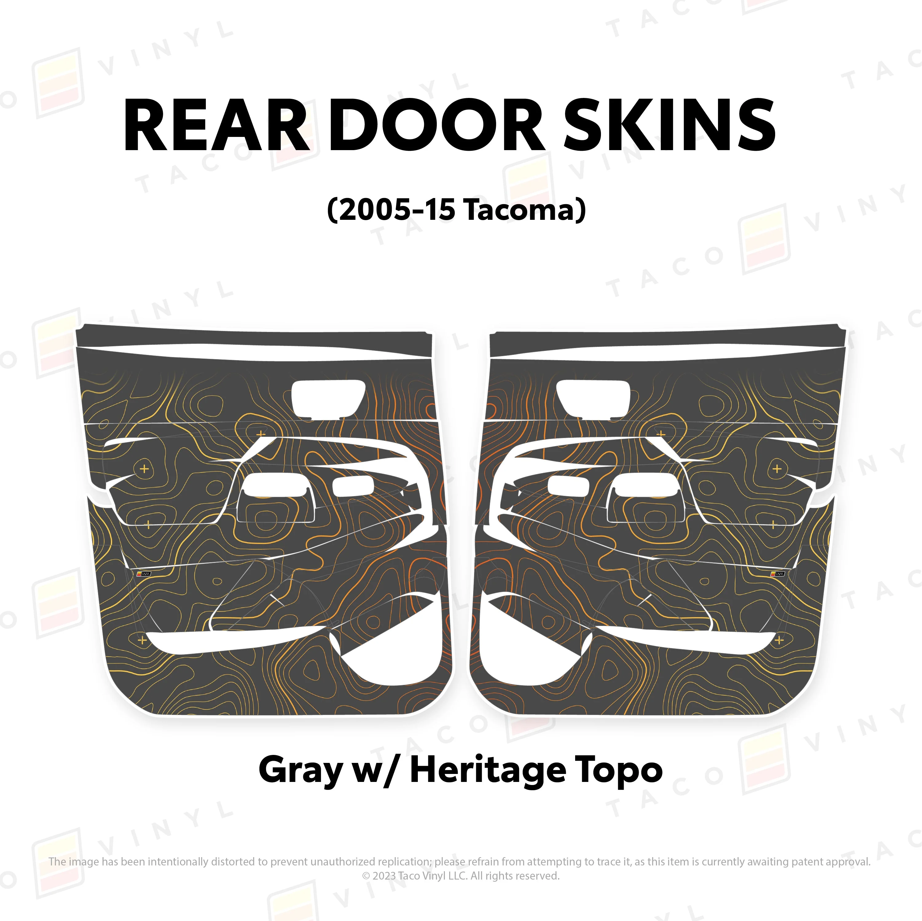 Taco Vinyl Door Skins for Tacoma (2005-2015) - Image 65