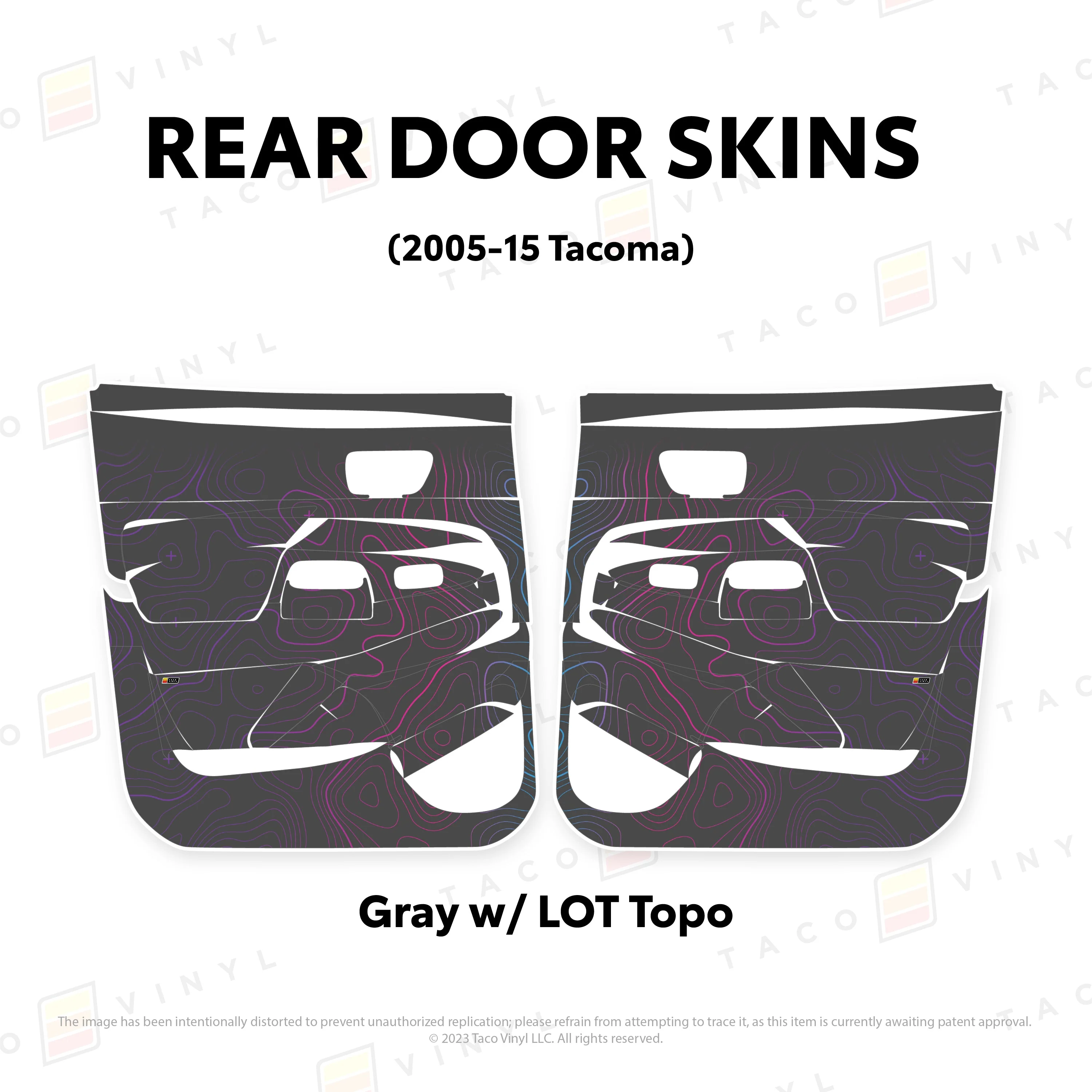 Taco Vinyl Door Skins for Tacoma (2005-2015) - Image 69