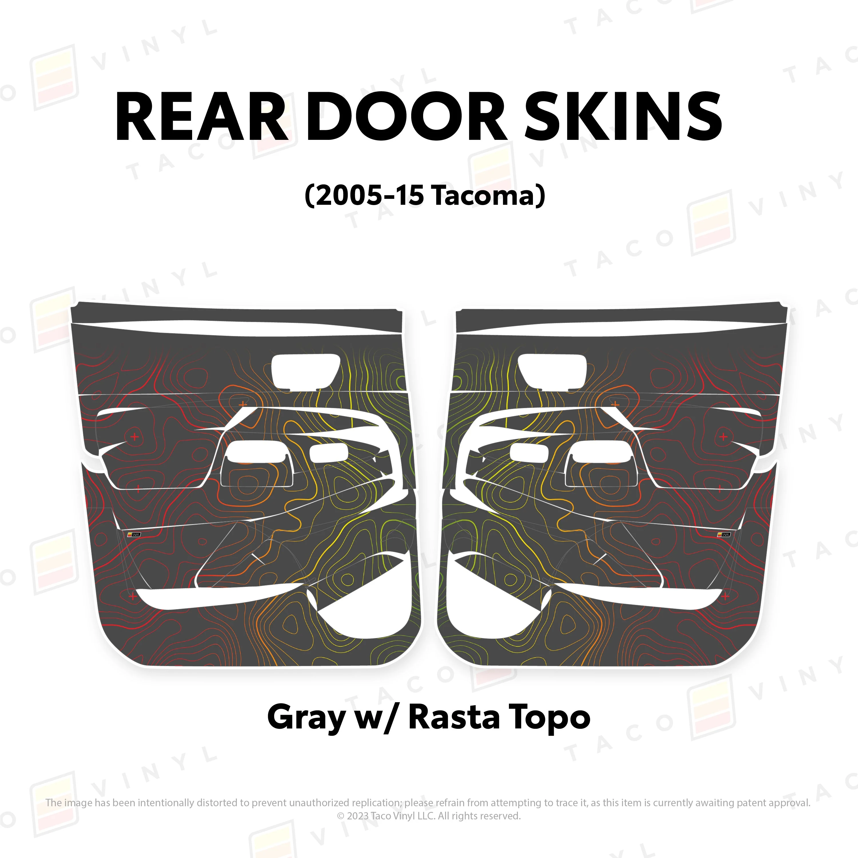 Taco Vinyl Door Skins for Tacoma (2005-2015) - Image 71