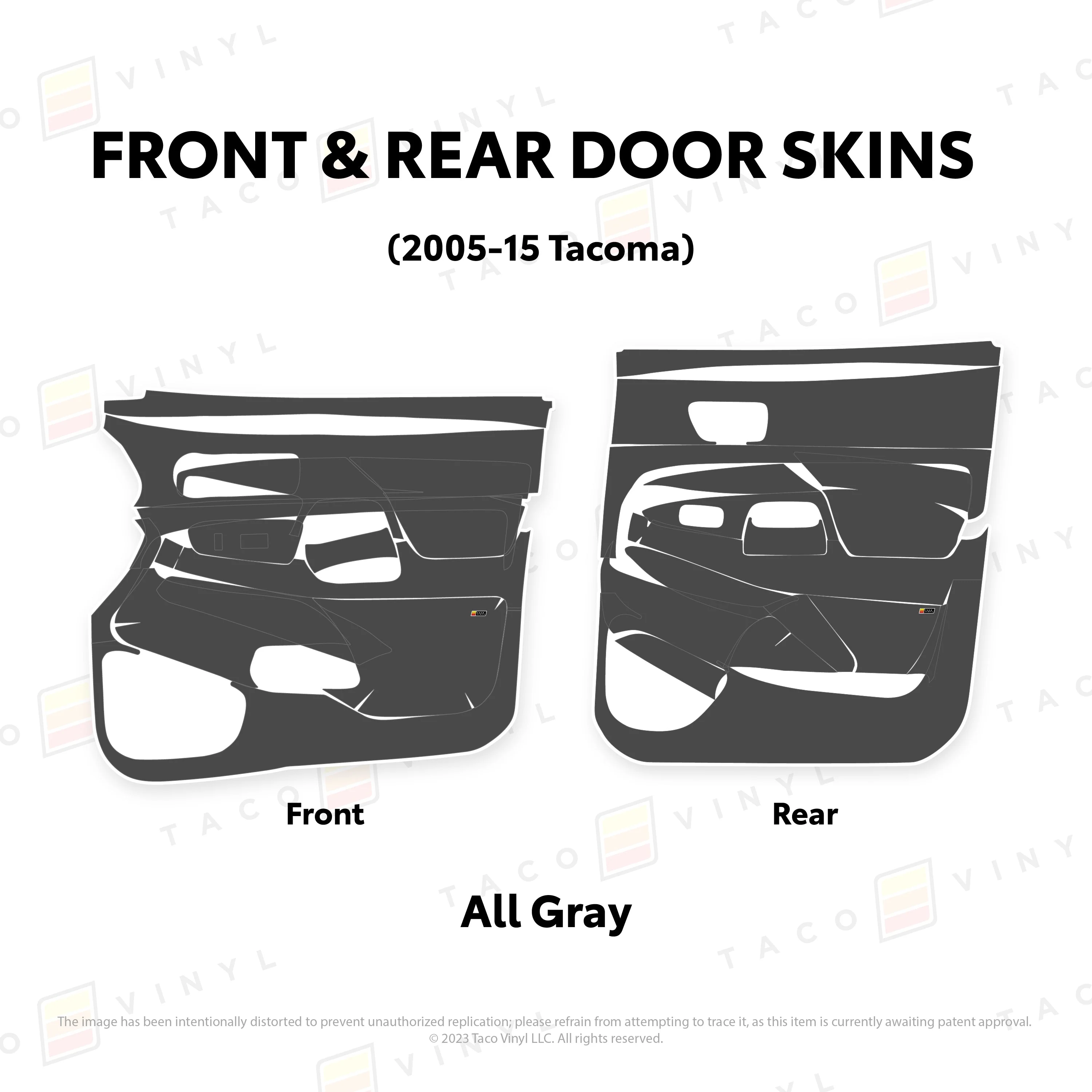 Taco Vinyl Door Skins for Tacoma (2005-2015) - Image 78