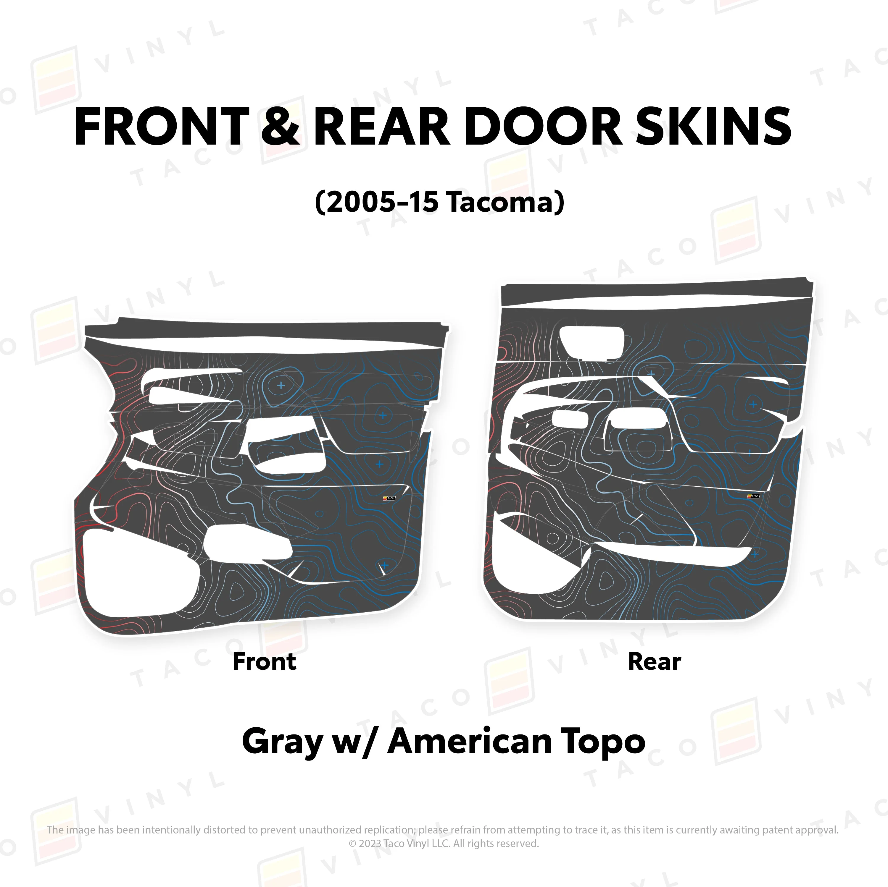 Taco Vinyl Door Skins for Tacoma (2005-2015) - Image 84