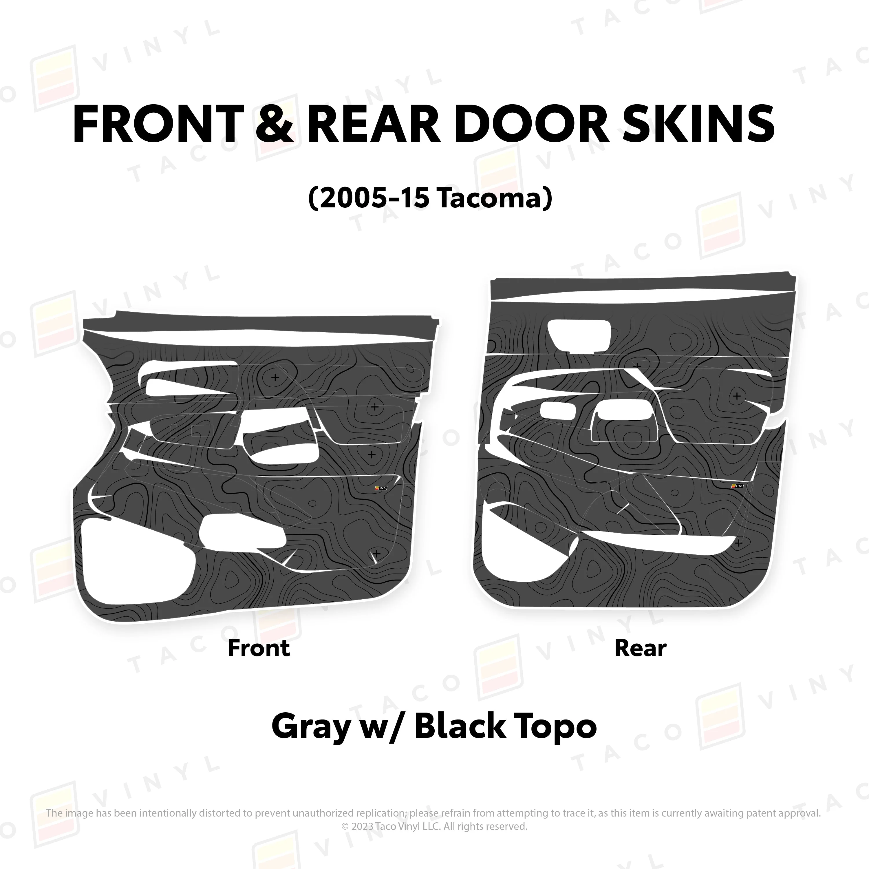Taco Vinyl Door Skins for Tacoma (2005-2015) - Image 89