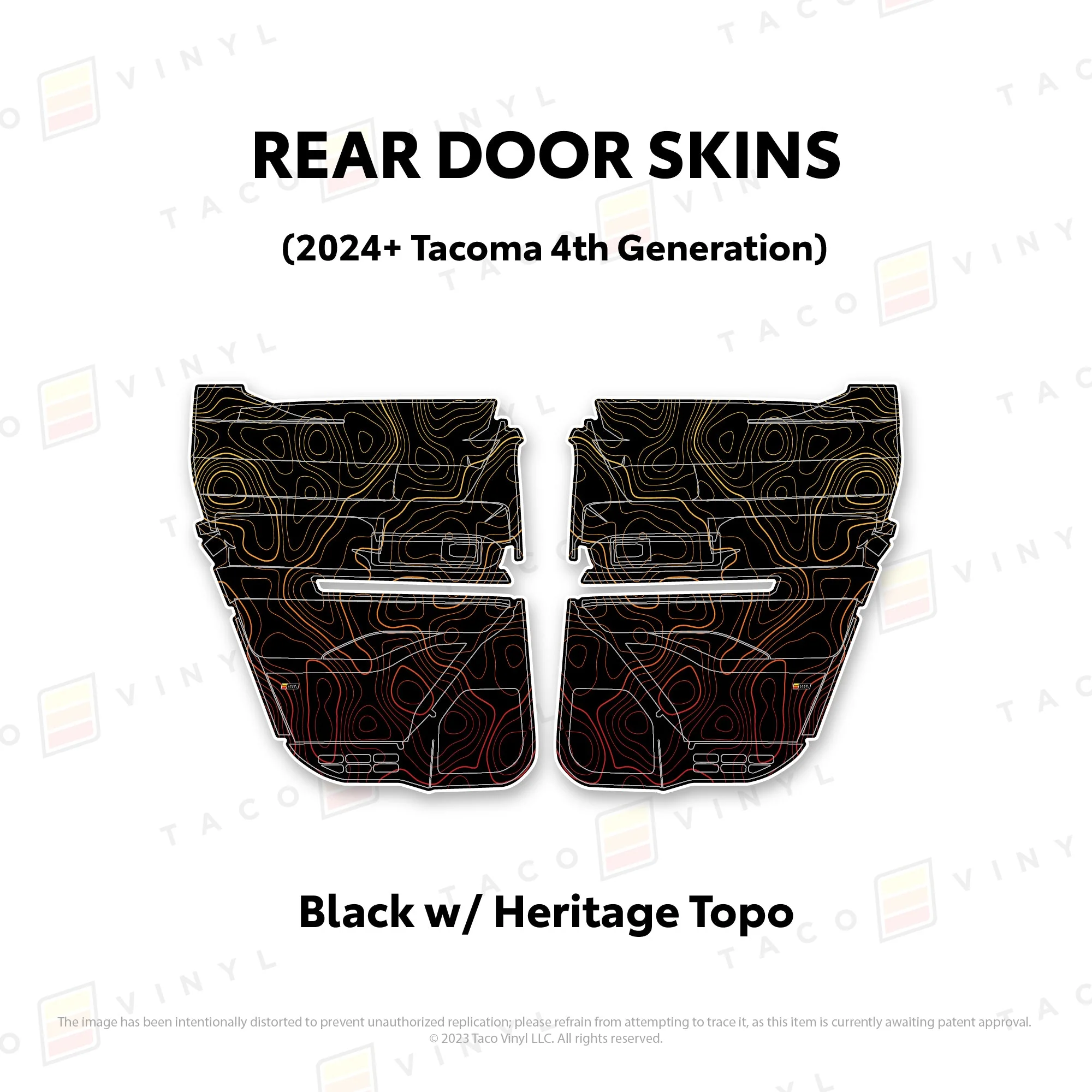 Taco Vinyl Door Skins for Tacoma (2024-2026) - Image 30