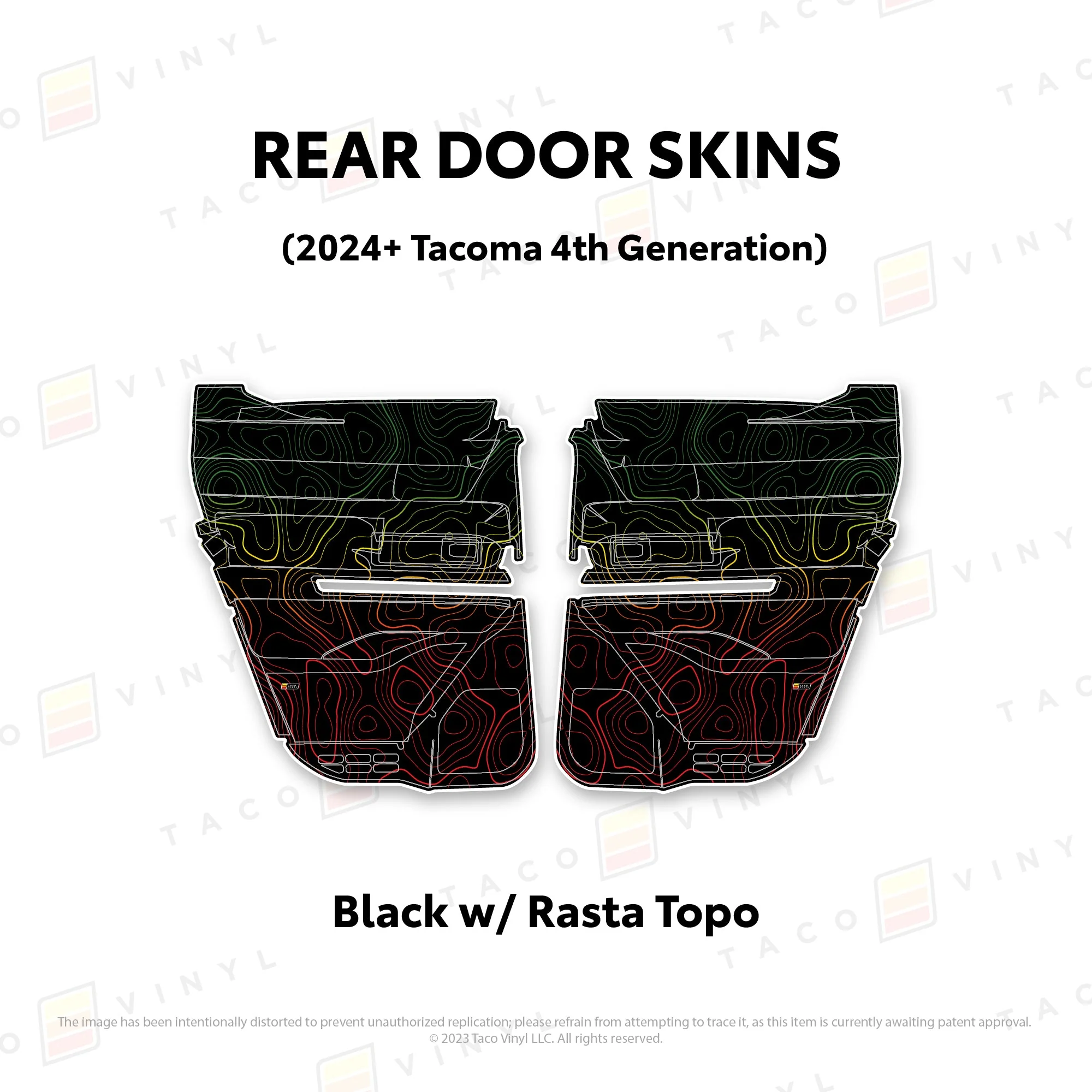 Taco Vinyl Door Skins for Tacoma (2024-2026) - Image 32