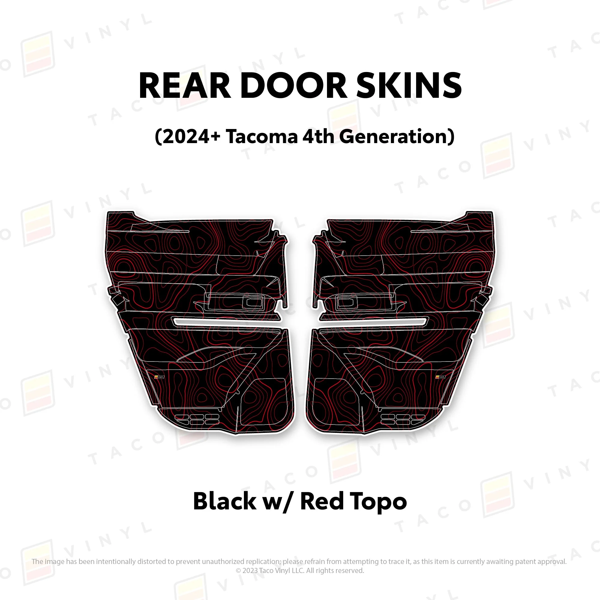 Taco Vinyl Door Skins for Tacoma (2024-2026) - Image 33