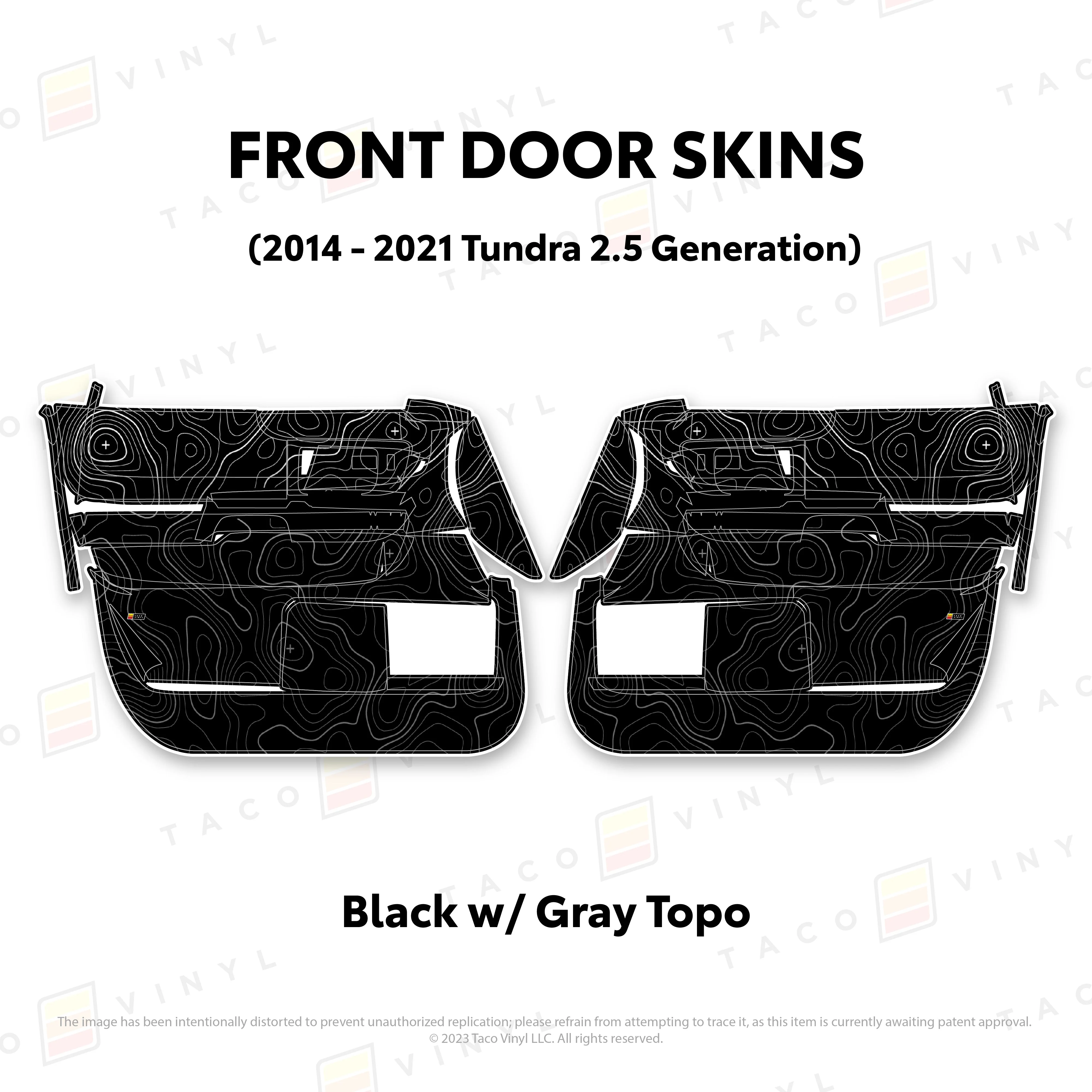 Taco Vinyl Door Skins for Tundra (2014-2021) - Image 11