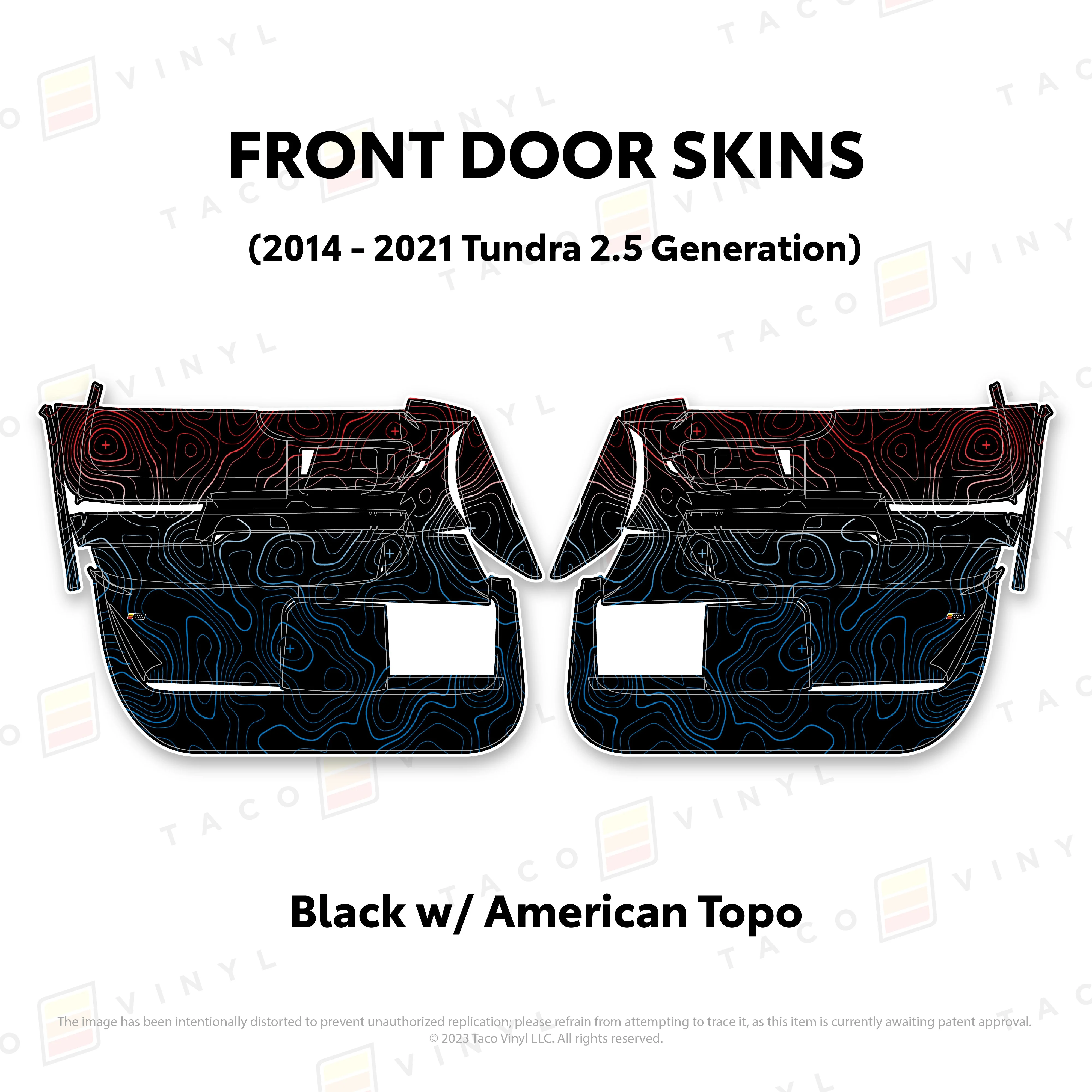 Taco Vinyl Door Skins for Tundra (2014-2021) - Image 12