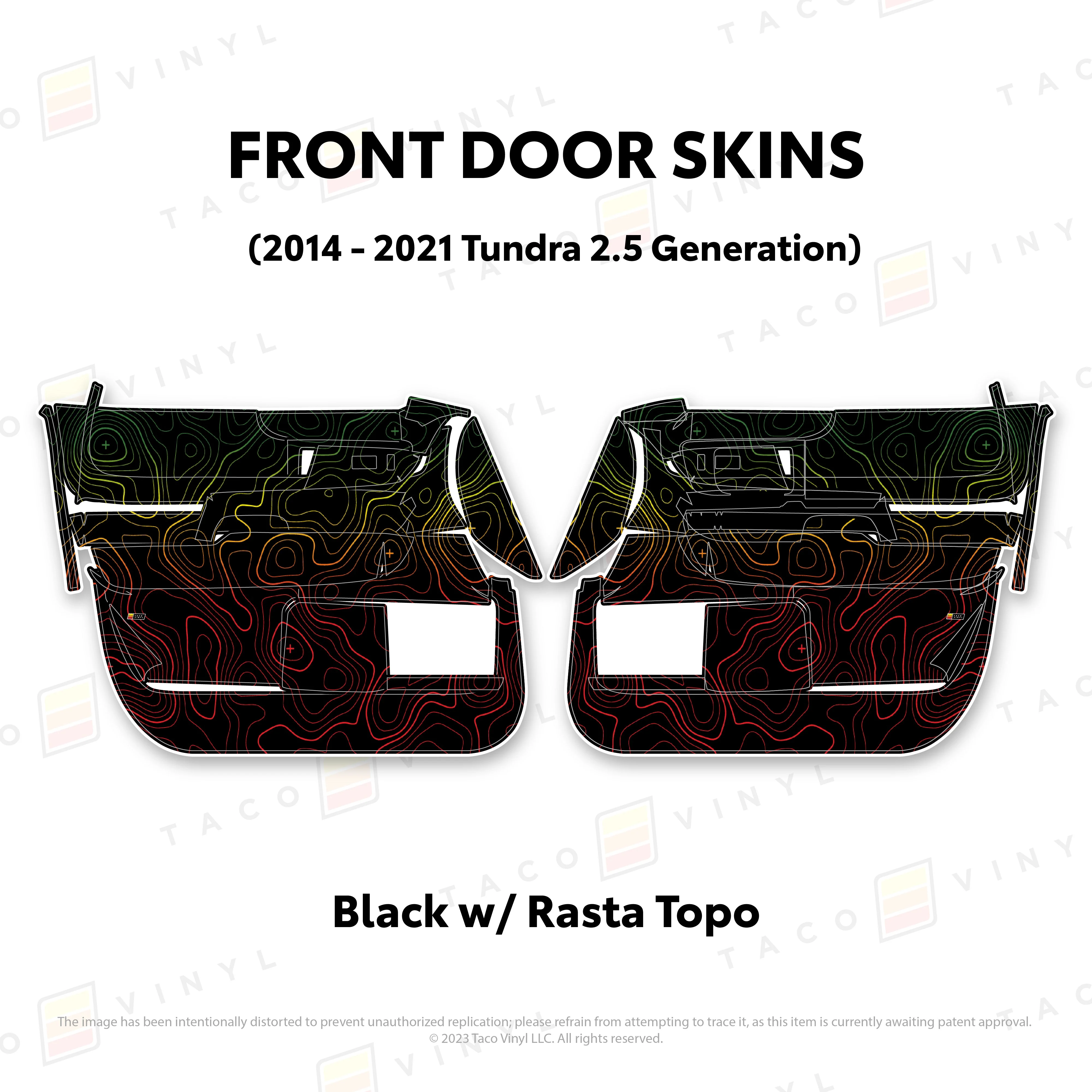 Taco Vinyl Door Skins for Tundra (2014-2021) - Image 13