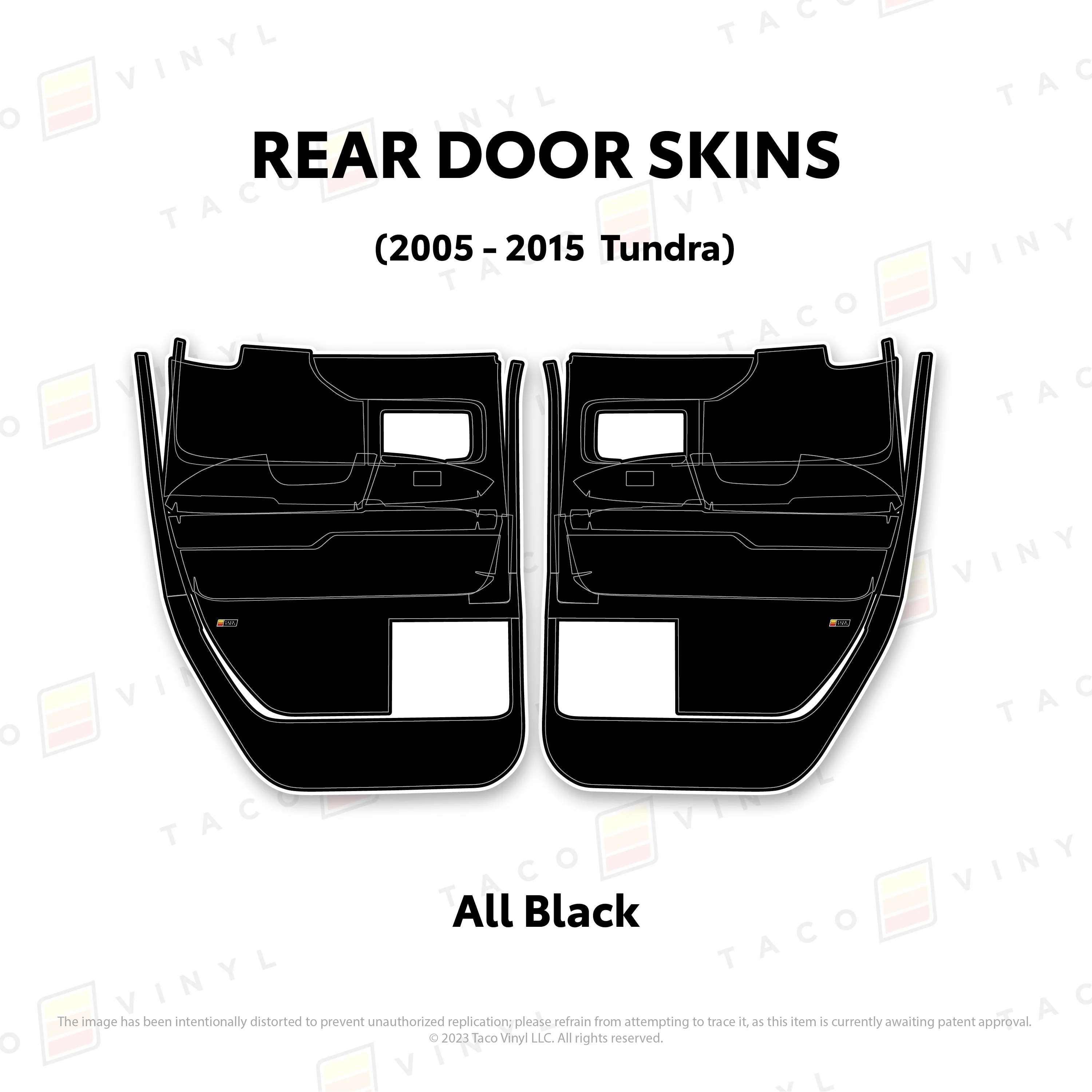 Taco Vinyl Door Skins for Tundra (2014-2021) - Image 17