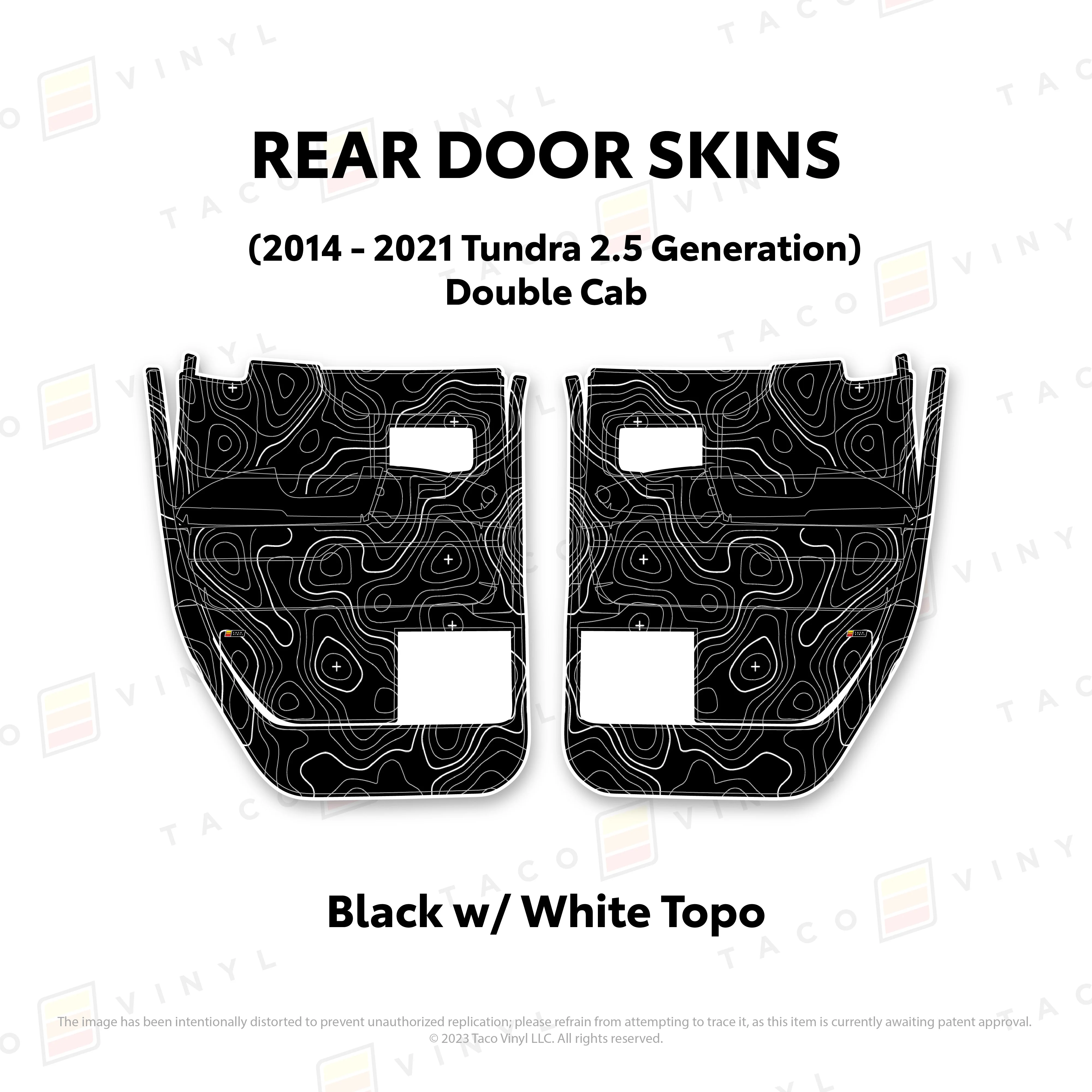 Taco Vinyl Door Skins for Tundra (2014-2021) - Image 19