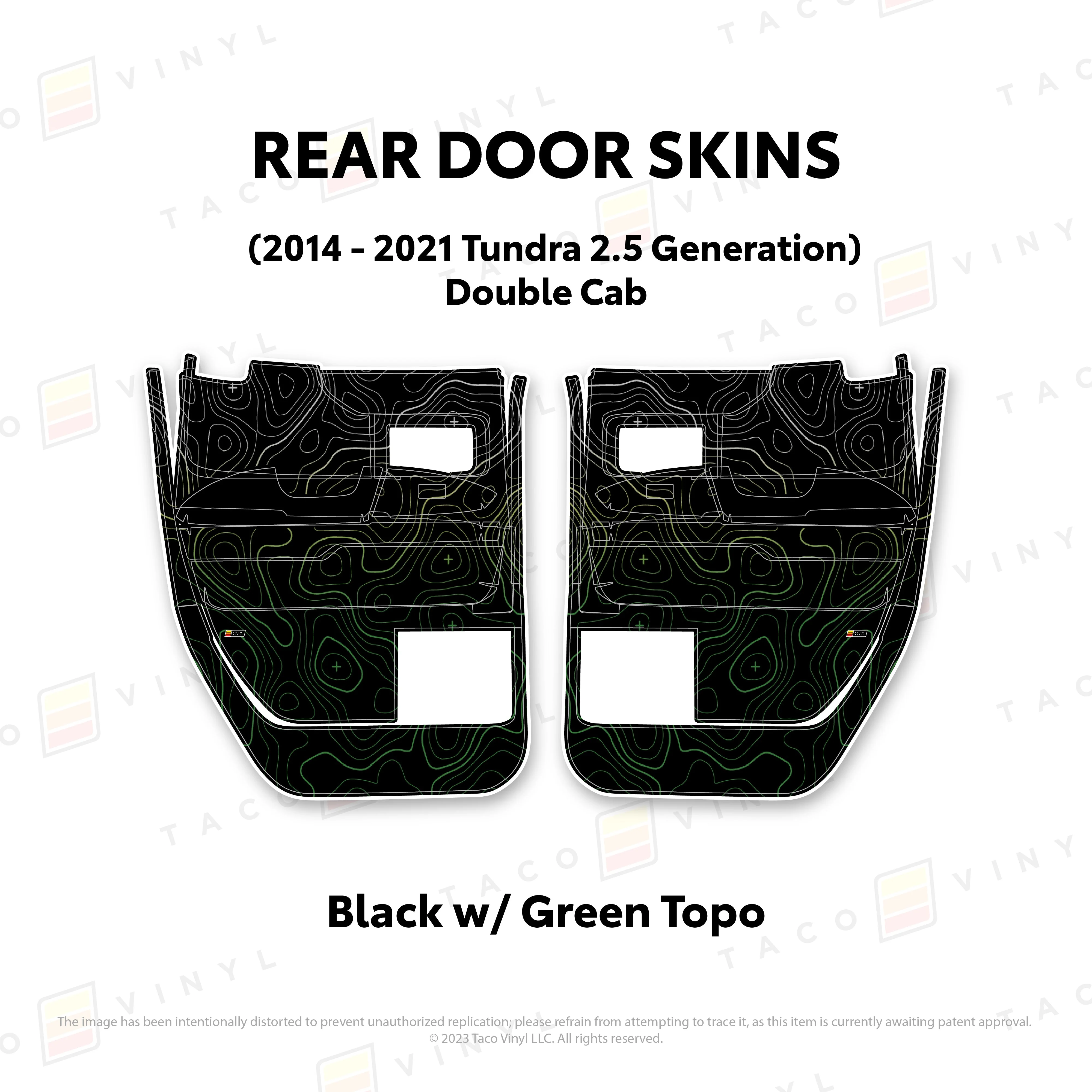 Taco Vinyl Door Skins for Tundra (2014-2021) - Image 23