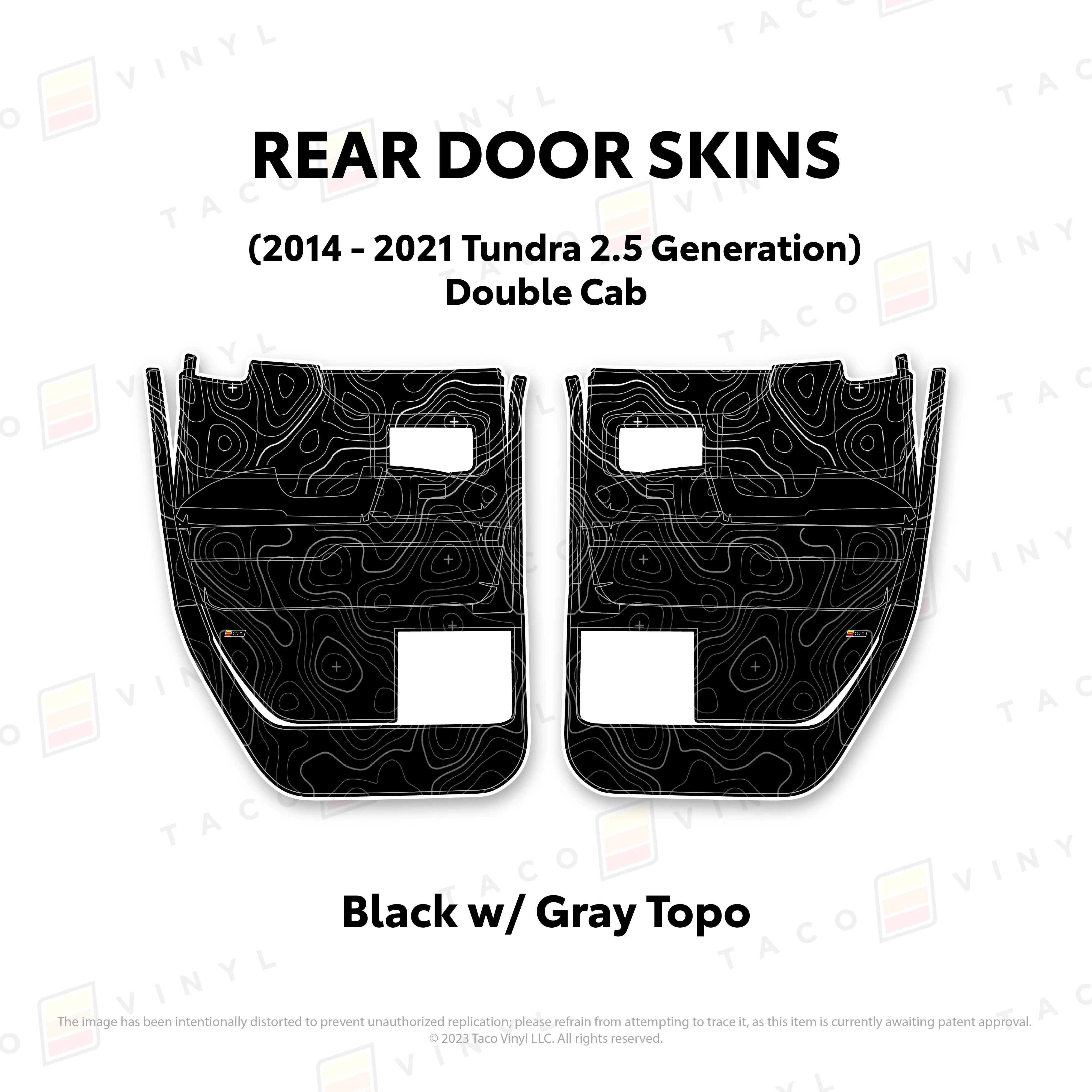 Taco Vinyl Door Skins for Tundra (2014-2021) - Image 24