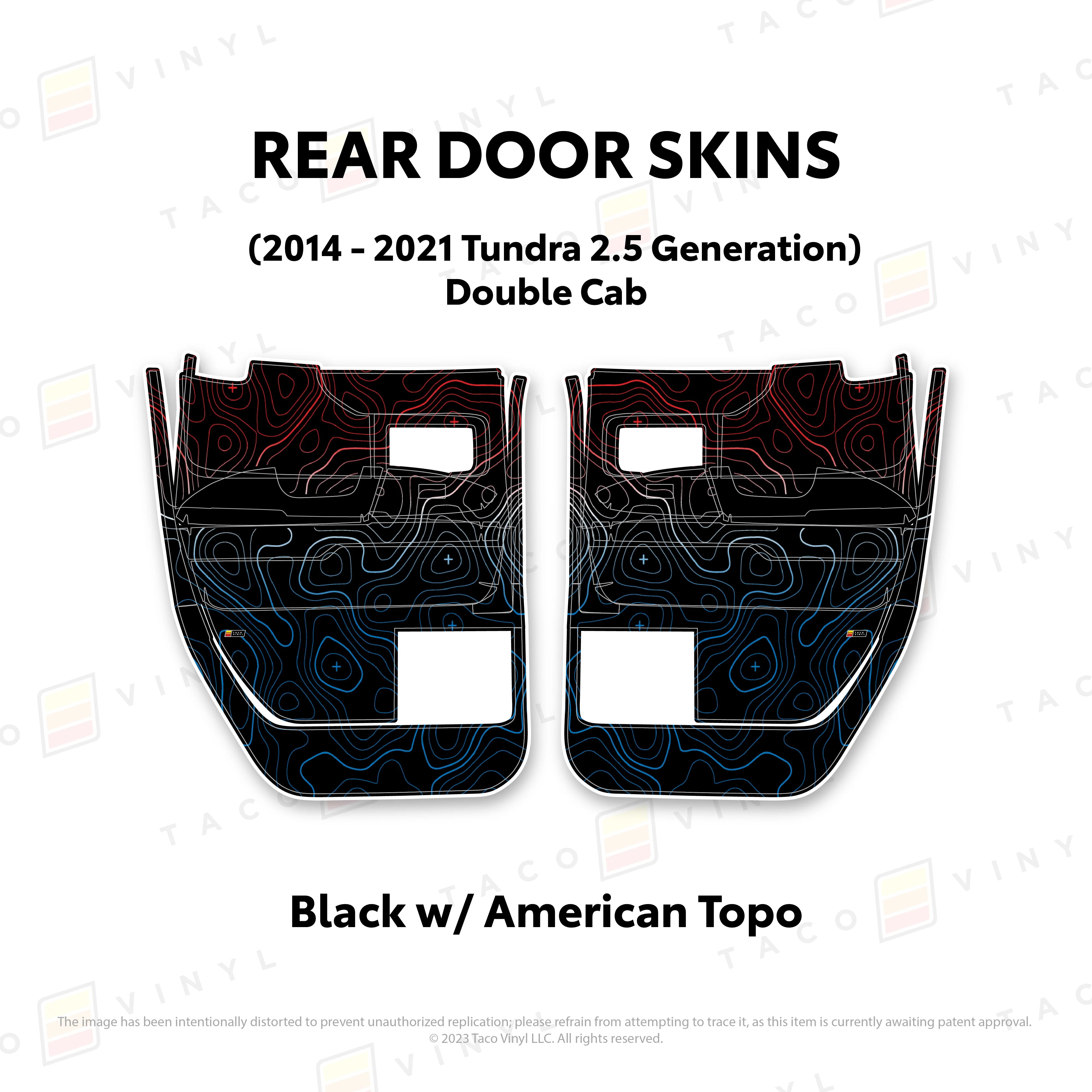 Taco Vinyl Door Skins for Tundra (2014-2021) - Image 25