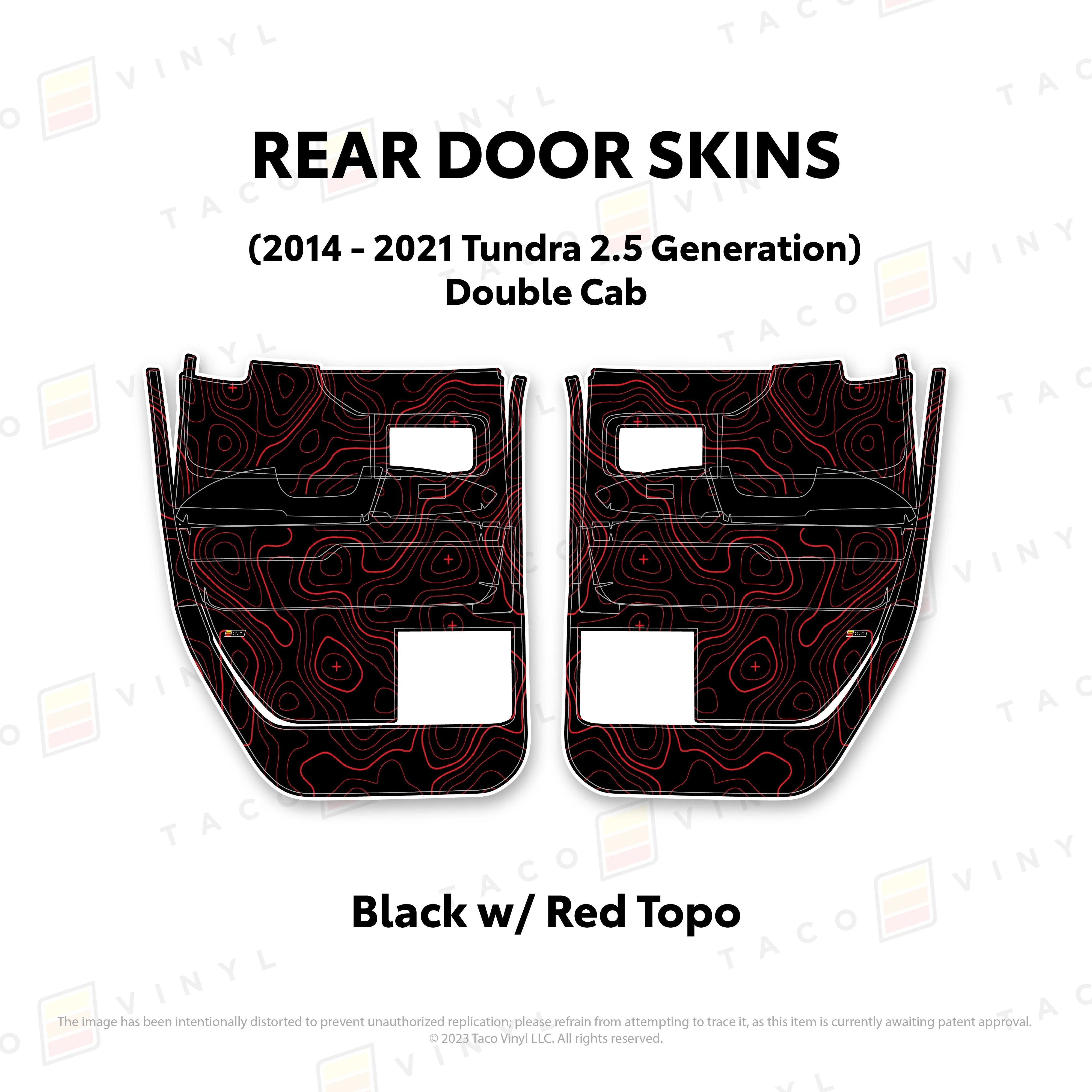 Taco Vinyl Door Skins for Tundra (2014-2021) - Image 29