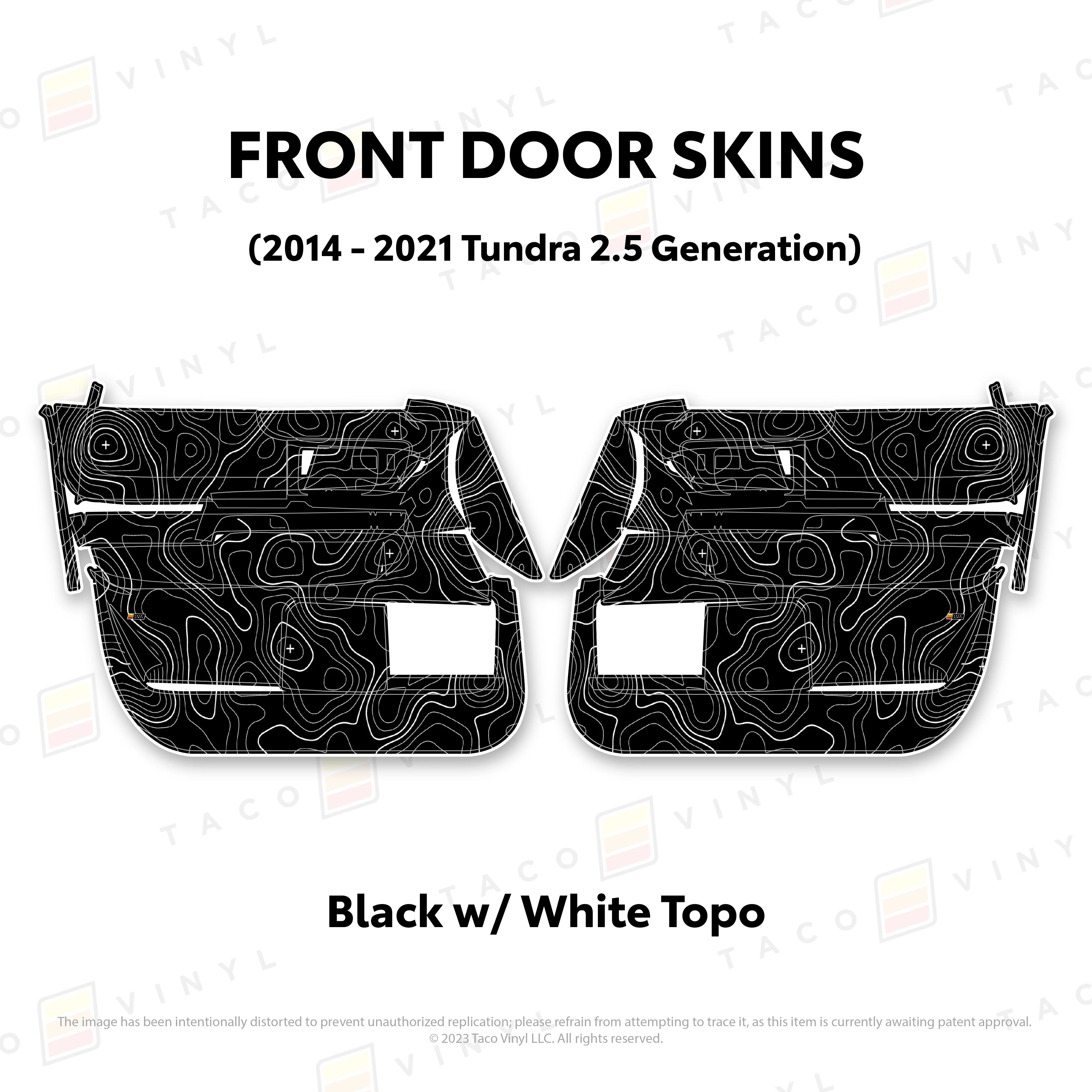Taco Vinyl Door Skins for Tundra (2014-2021) - Image 3