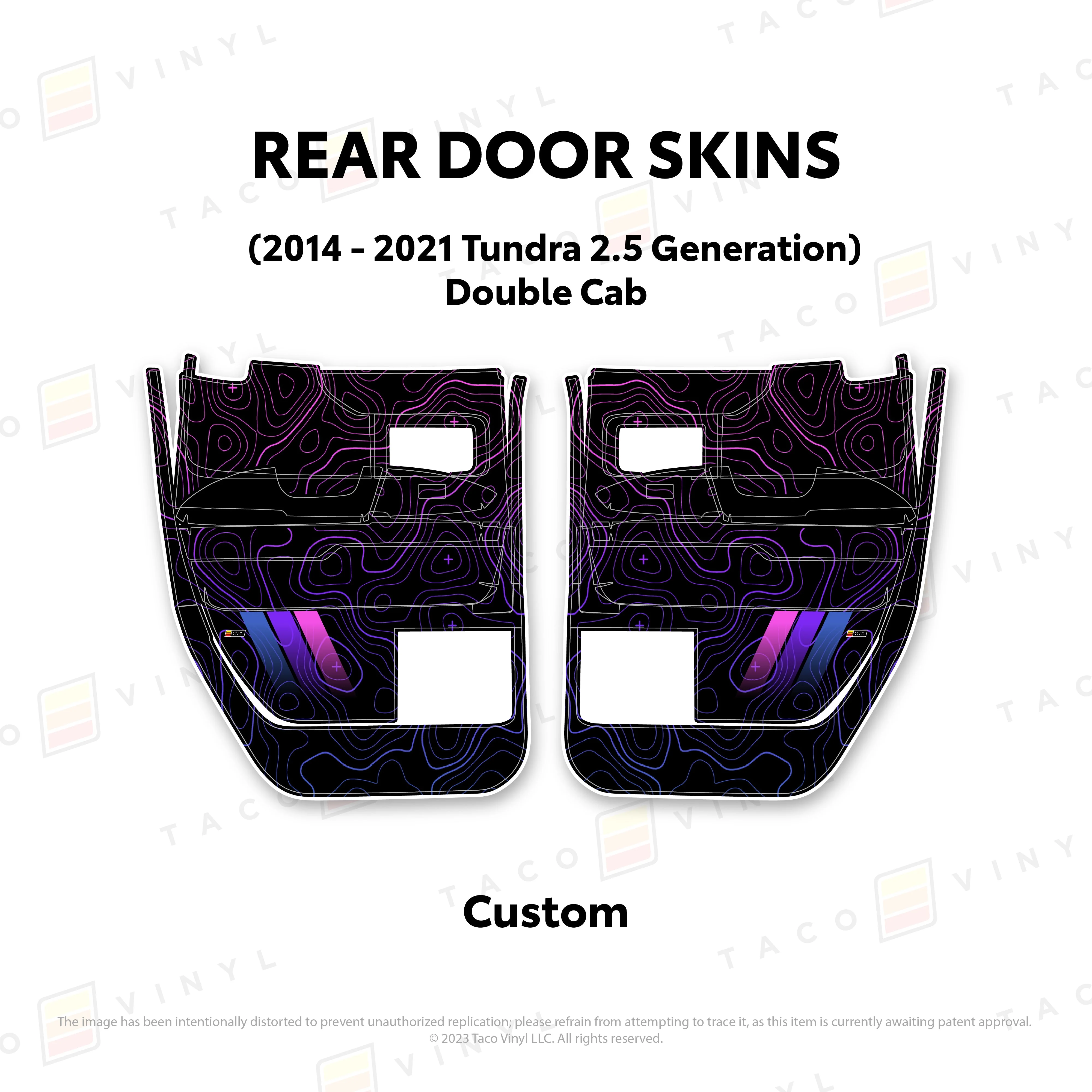 Taco Vinyl Door Skins for Tundra (2014-2021) - Image 31