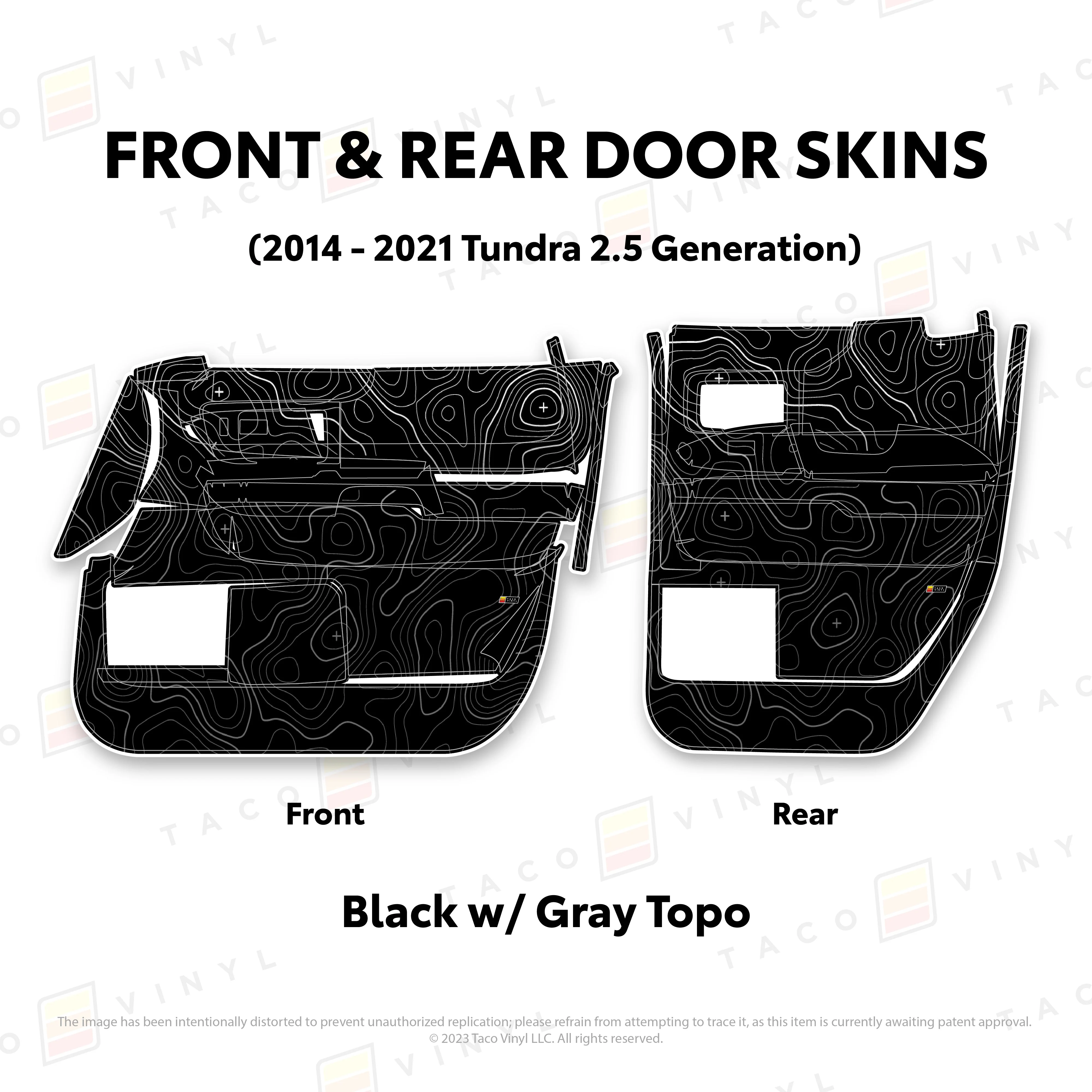 Taco Vinyl Door Skins for Tundra (2014-2021) - Image 39