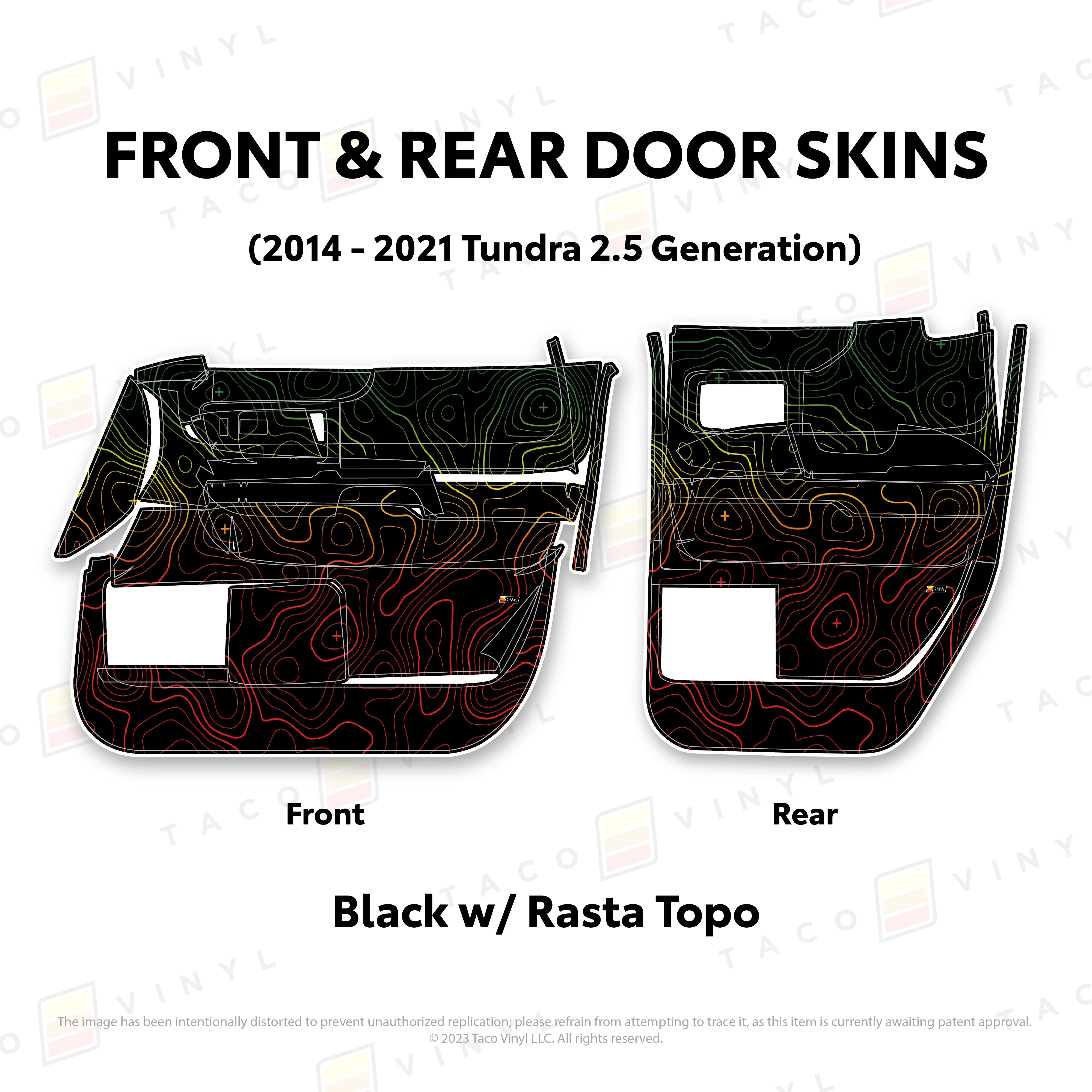 Taco Vinyl Door Skins for Tundra (2014-2021) - Image 43