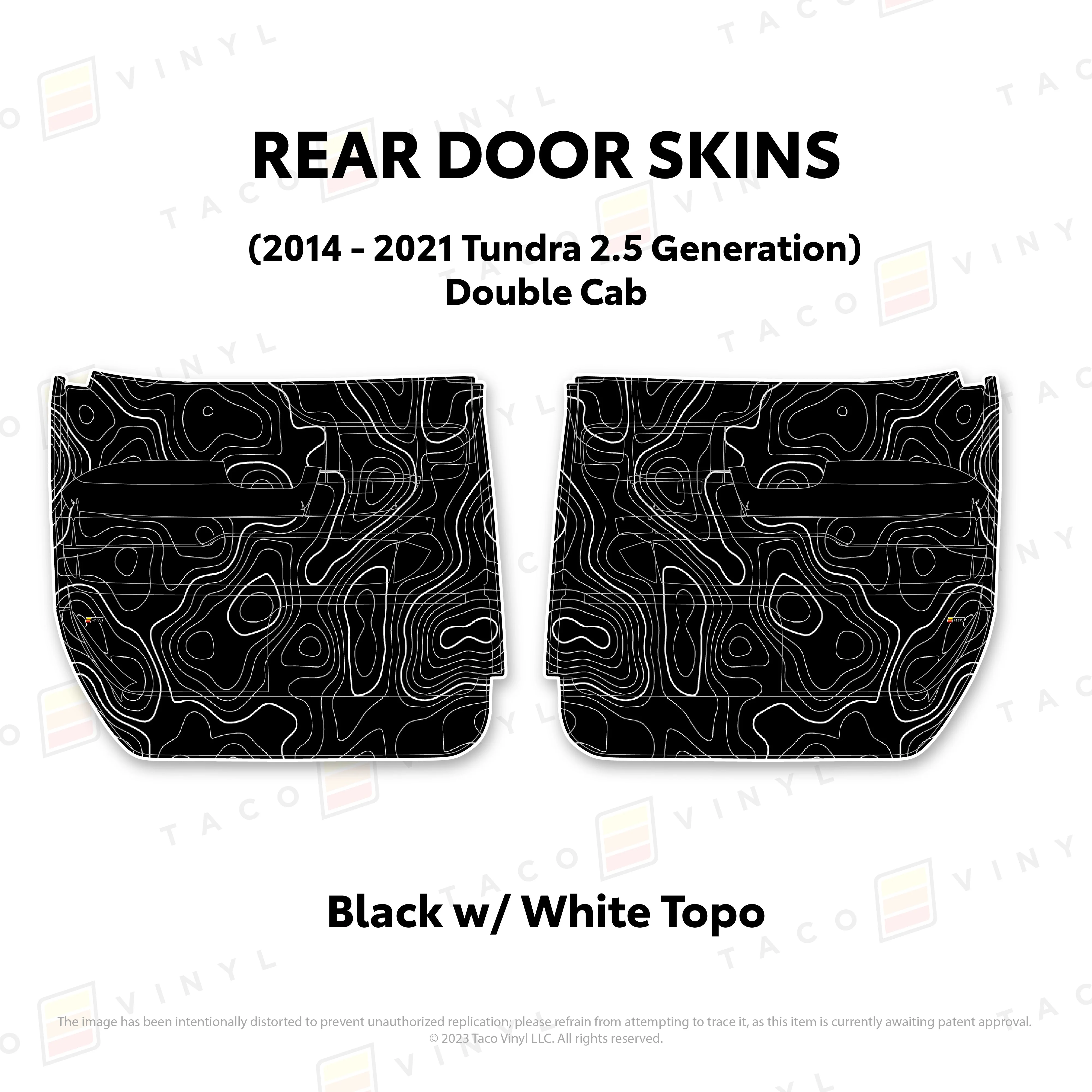 Taco Vinyl Door Skins for Tundra (2014-2021) - Image 49