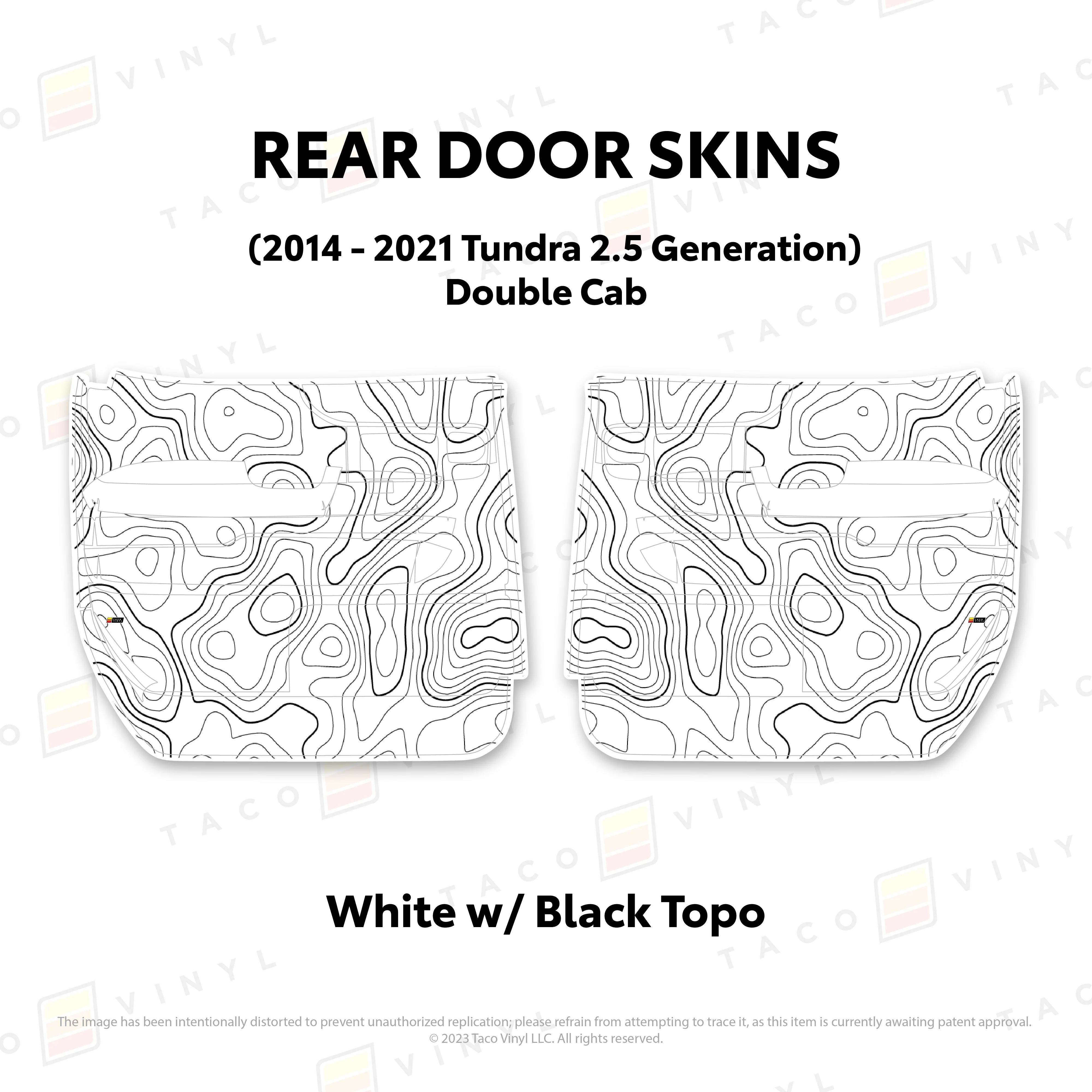 Taco Vinyl Door Skins for Tundra (2014-2021) - Image 52