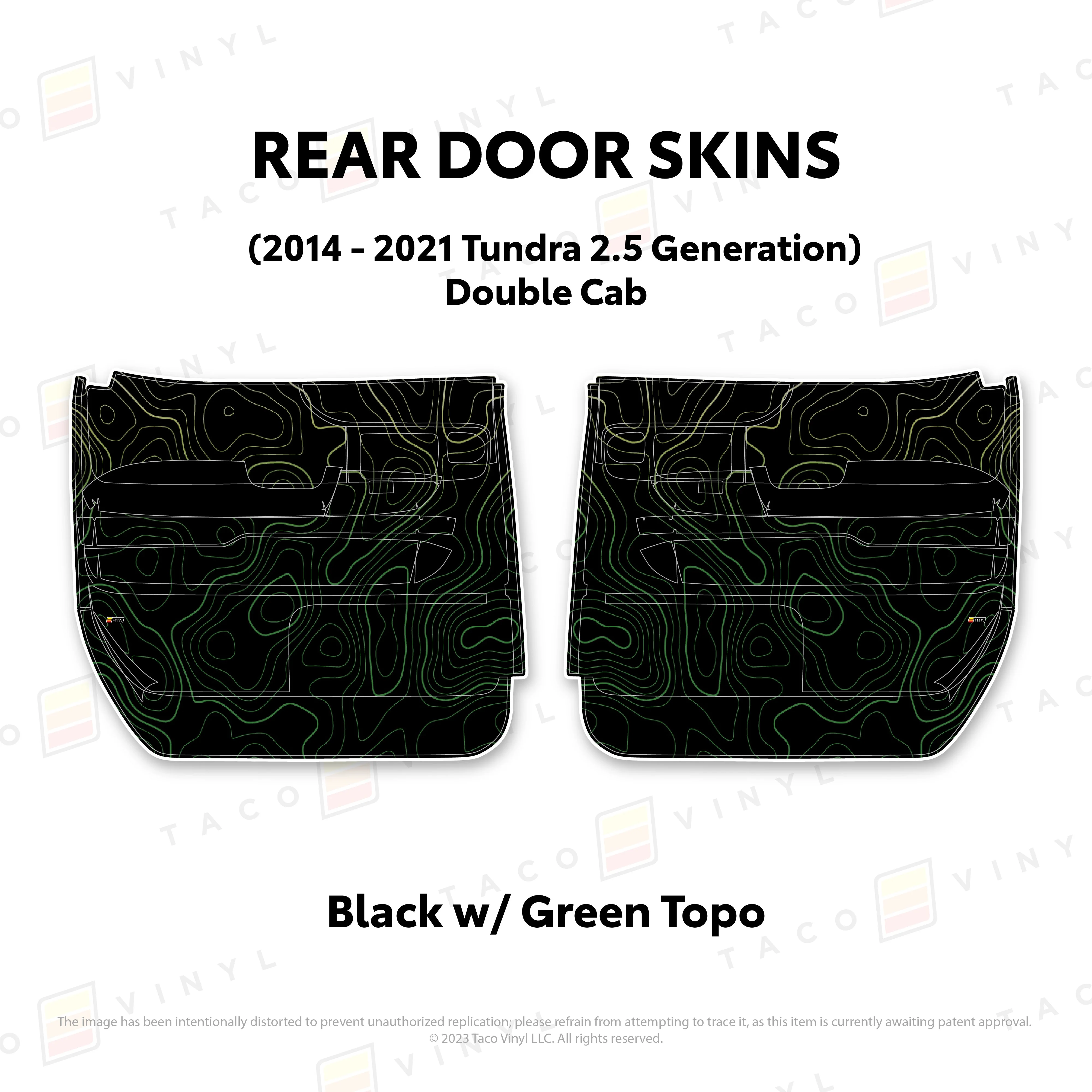 Taco Vinyl Door Skins for Tundra (2014-2021) - Image 53