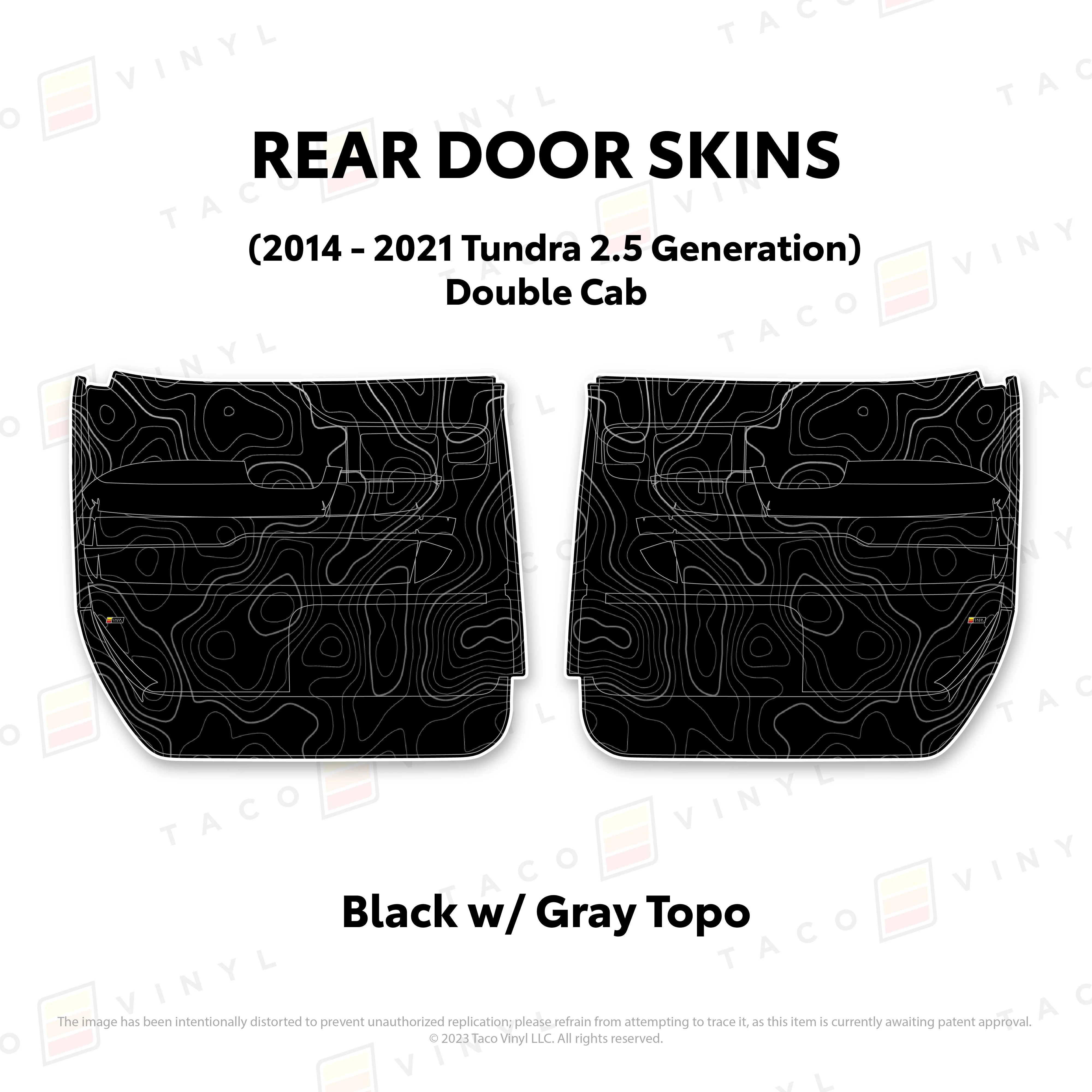 Taco Vinyl Door Skins for Tundra (2014-2021) - Image 54