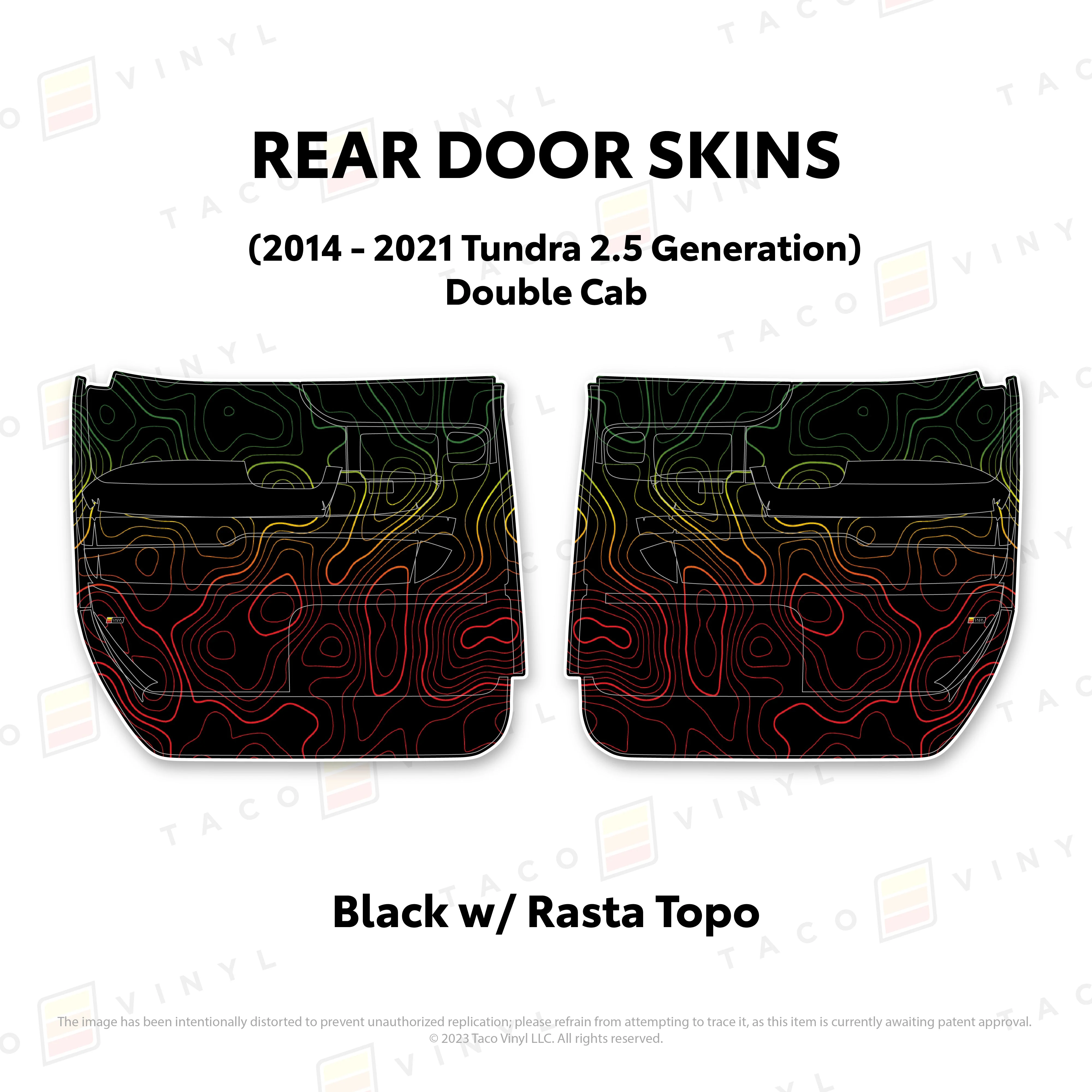 Taco Vinyl Door Skins for Tundra (2014-2021) - Image 58
