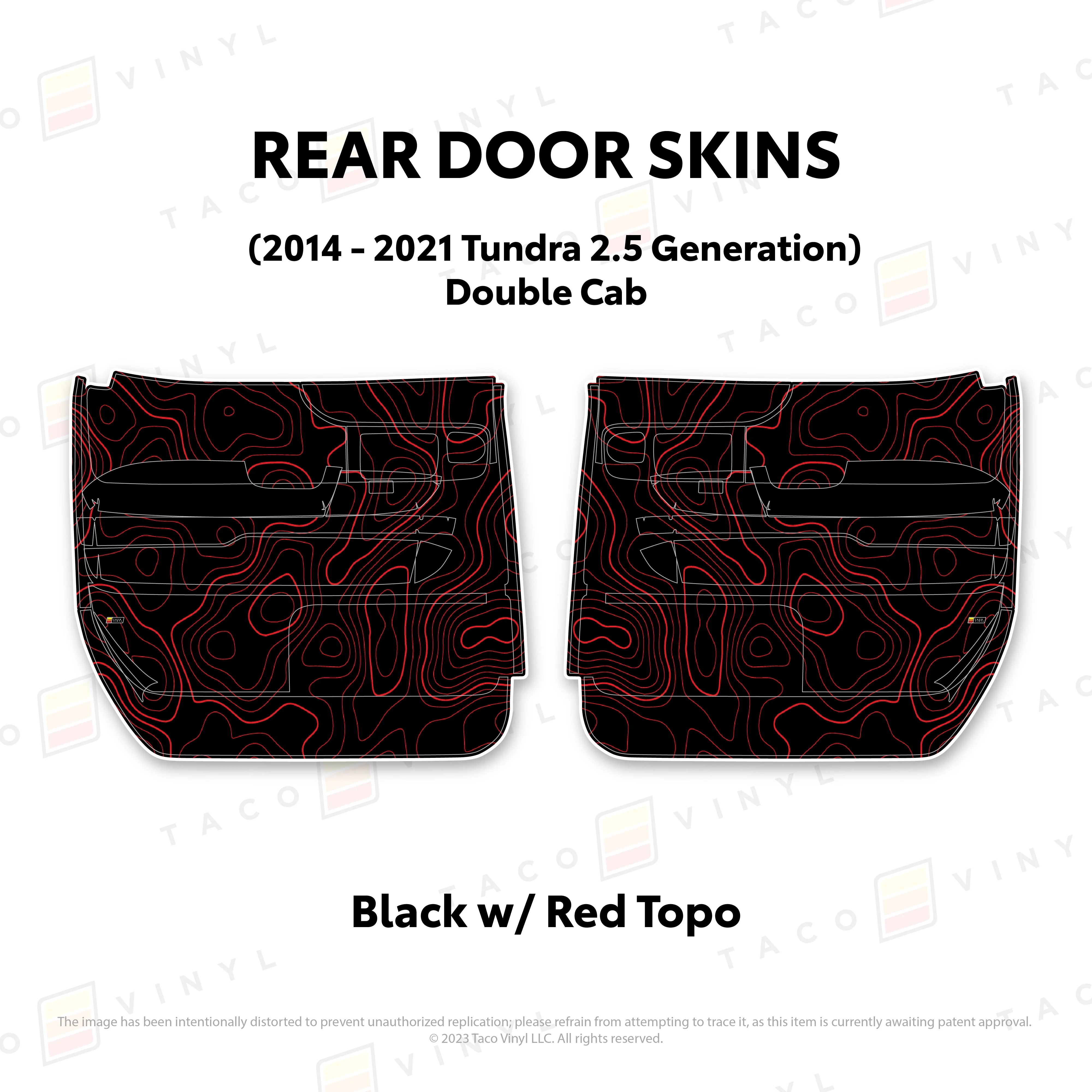 Taco Vinyl Door Skins for Tundra (2014-2021) - Image 59