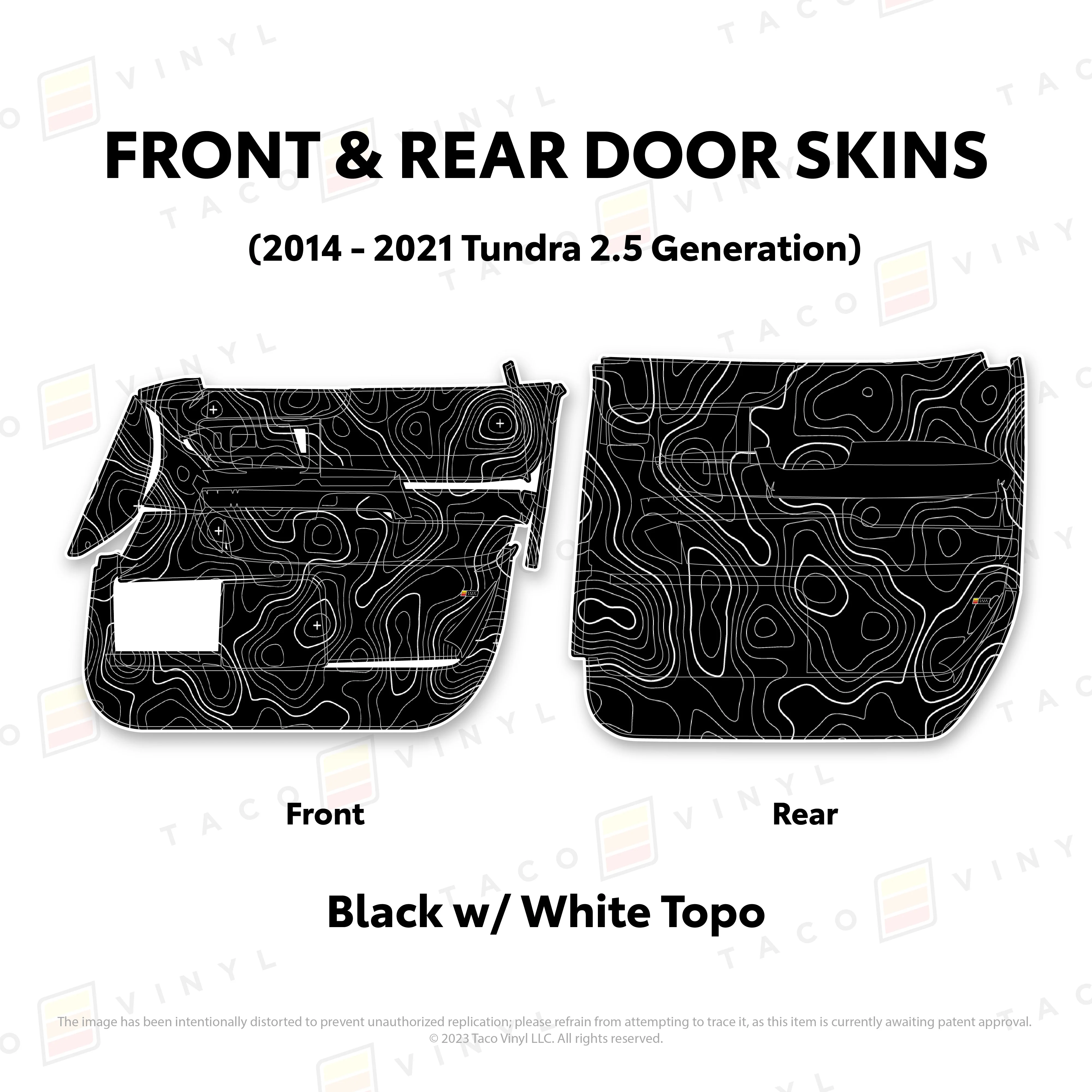 Taco Vinyl Door Skins for Tundra (2014-2021) - Image 64