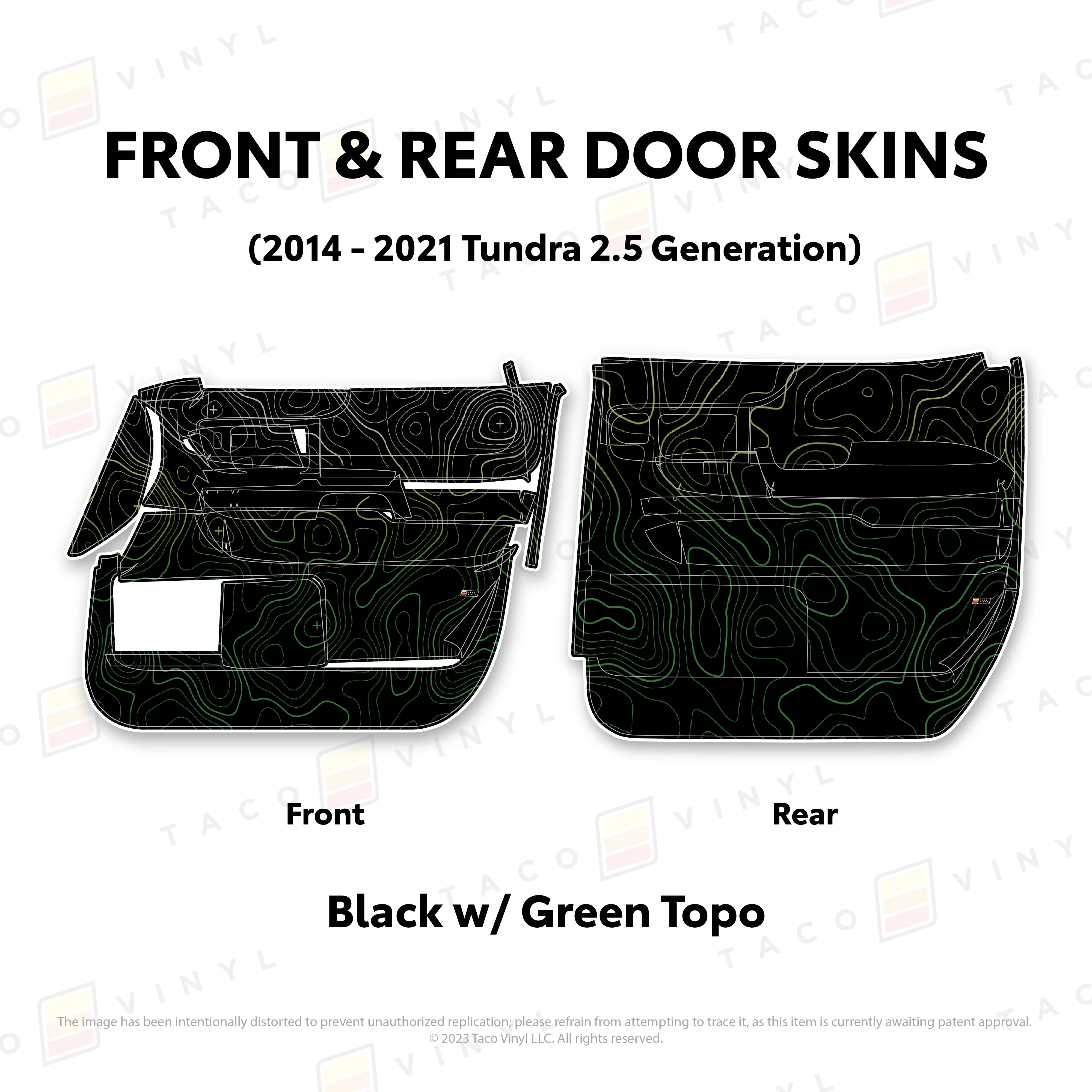 Taco Vinyl Door Skins for Tundra (2014-2021) - Image 68