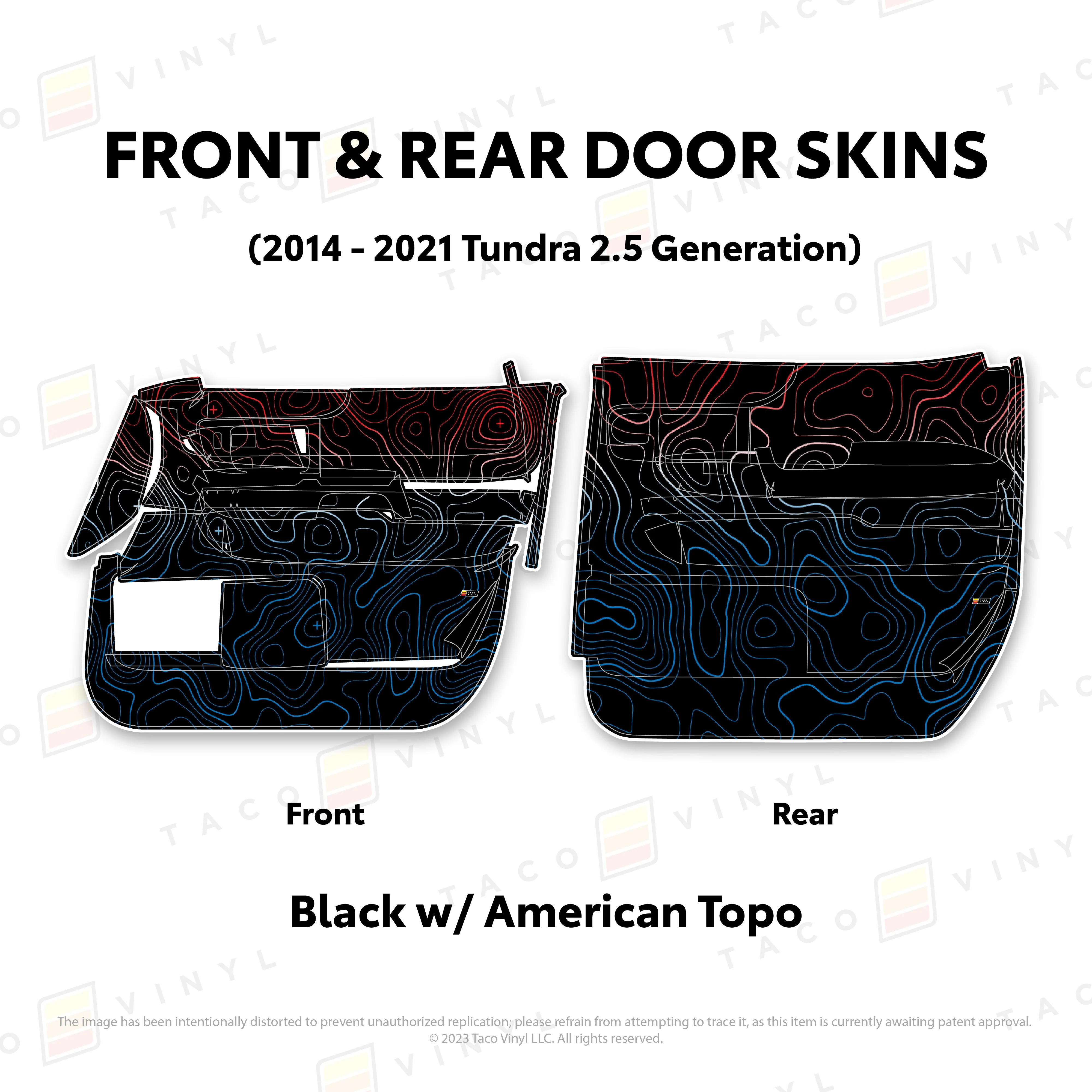 Taco Vinyl Door Skins for Tundra (2014-2021) - Image 70