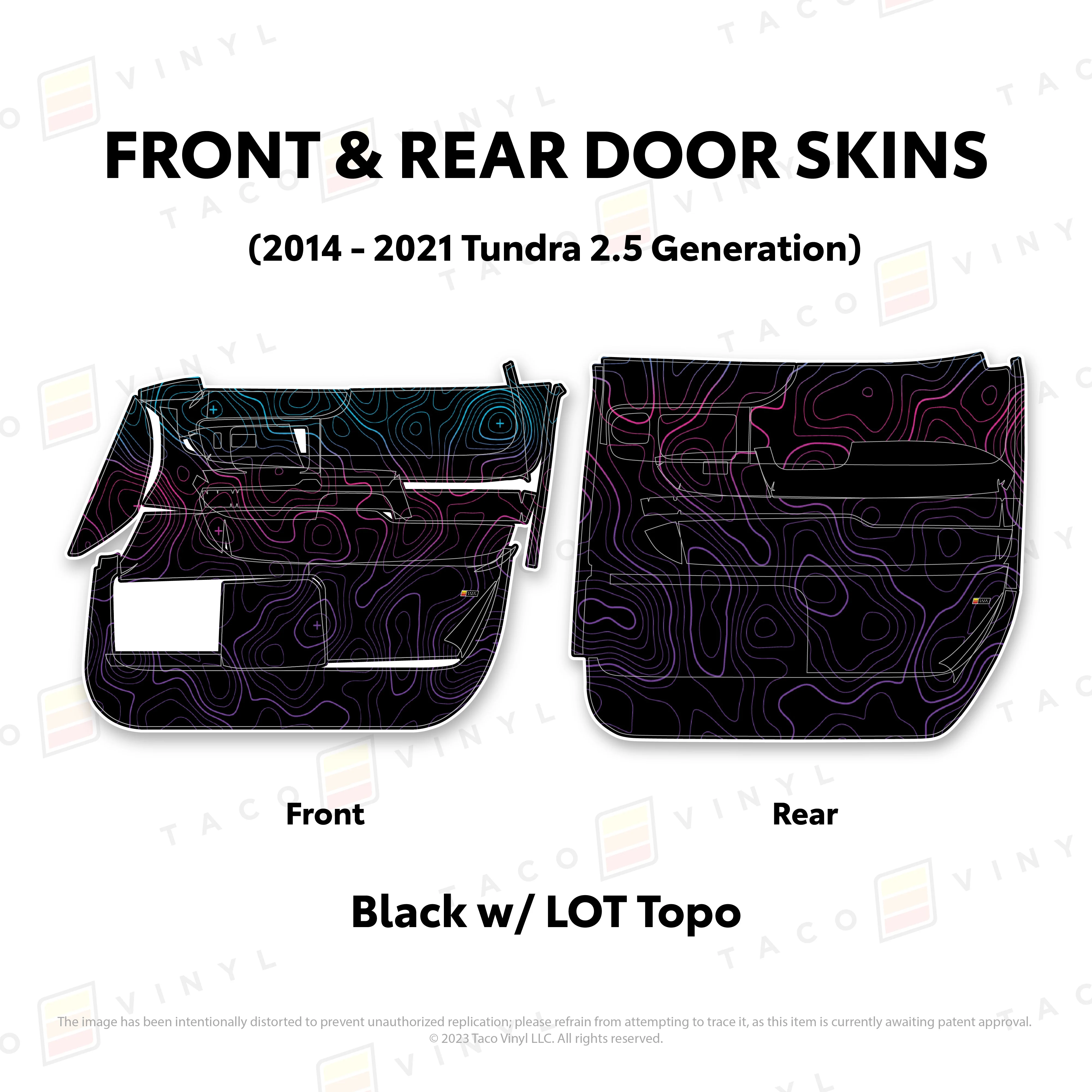 Taco Vinyl Door Skins for Tundra (2014-2021) - Image 71