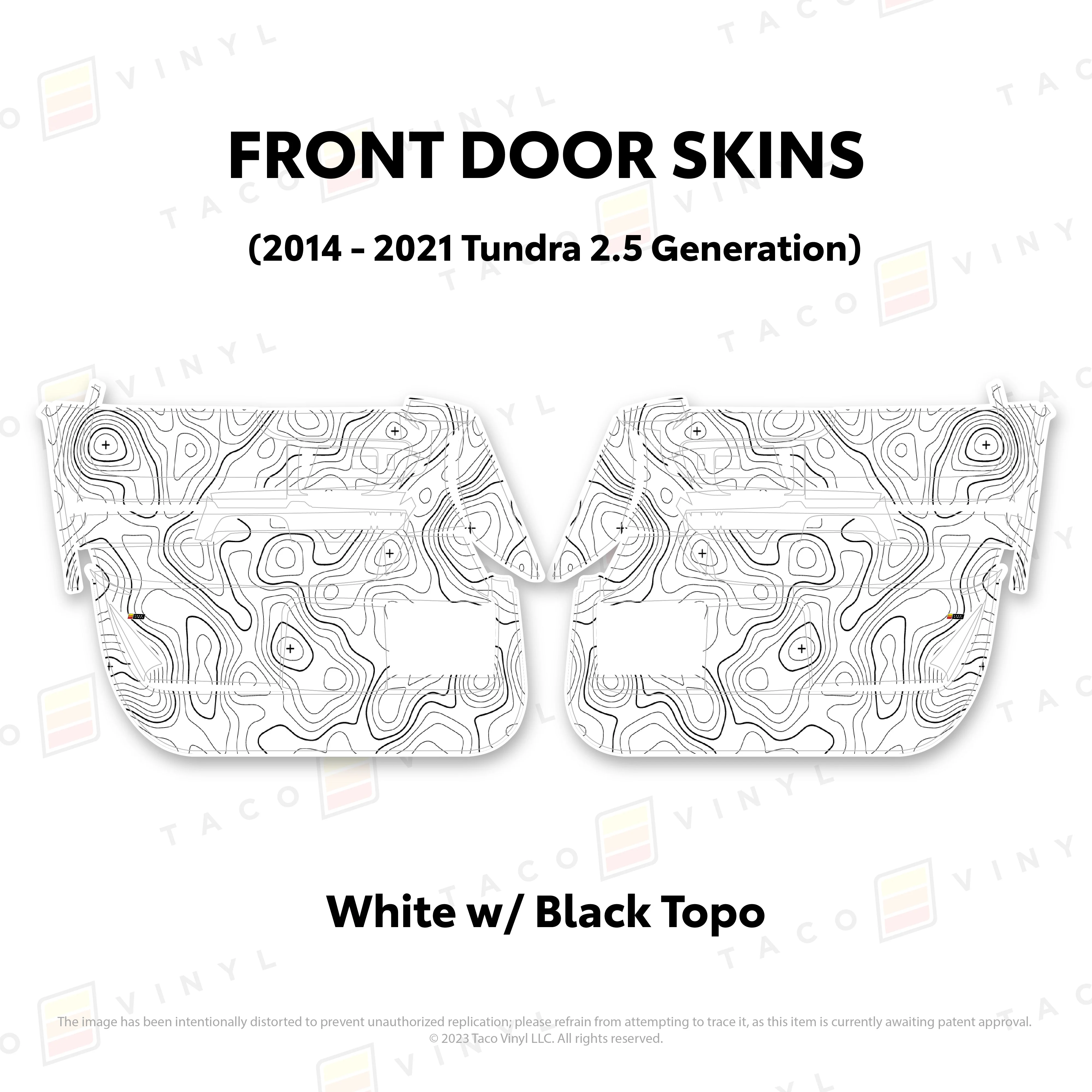 Taco Vinyl Door Skins for Tundra (2014-2021) - Image 8
