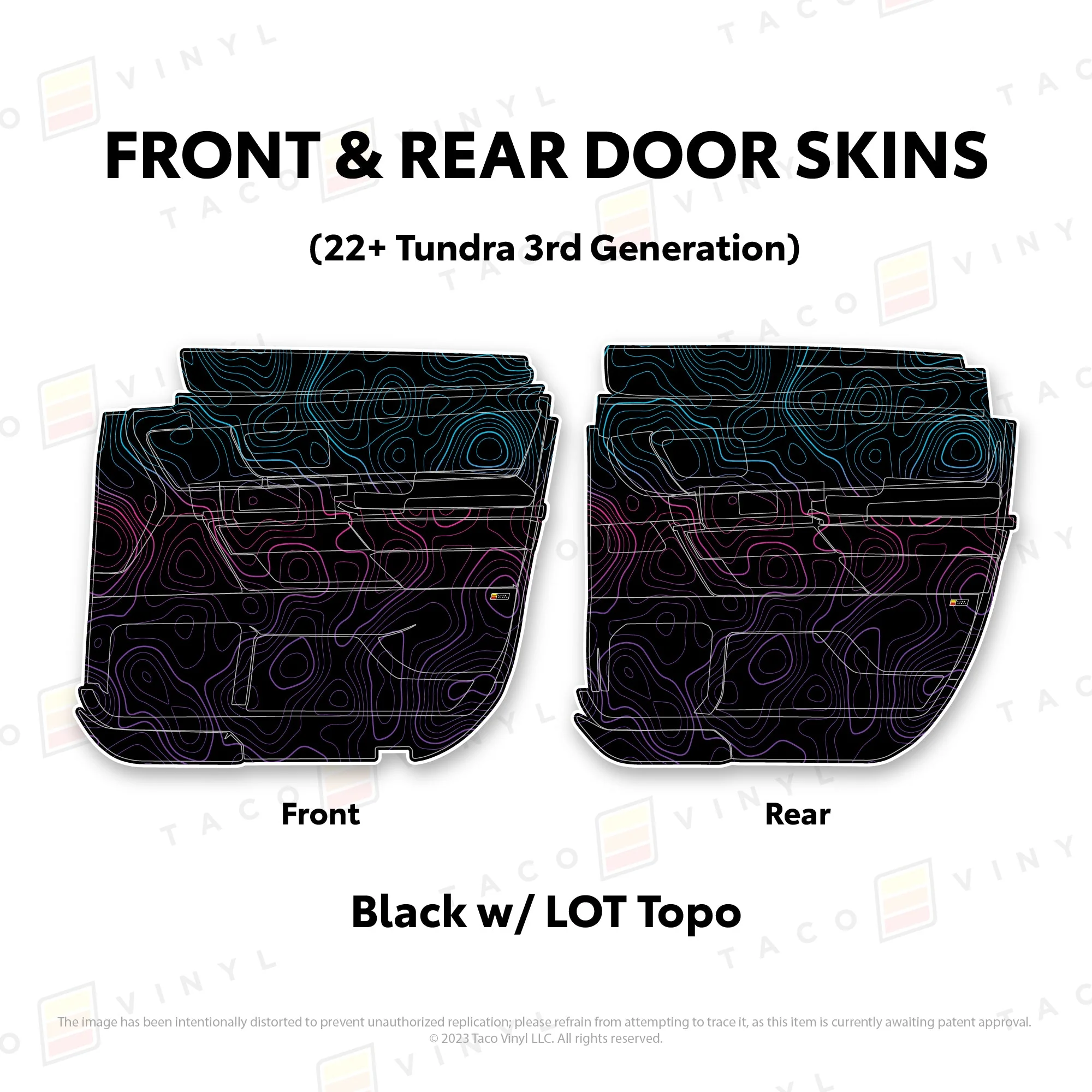 Taco Vinyl Door Skins for Tundra (2022-2026) - Image 11