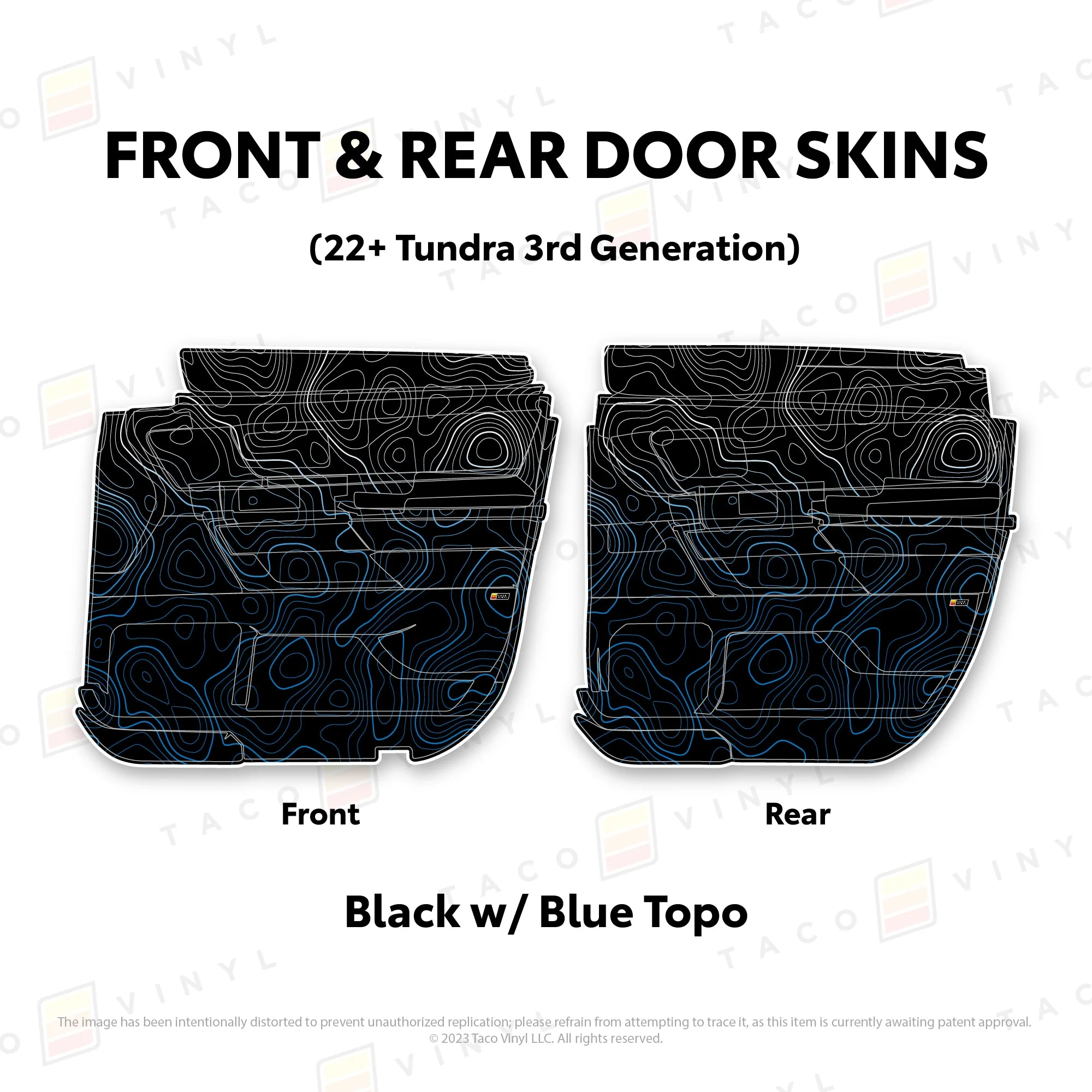 Taco Vinyl Door Skins for Tundra (2022-2026) - Image 12