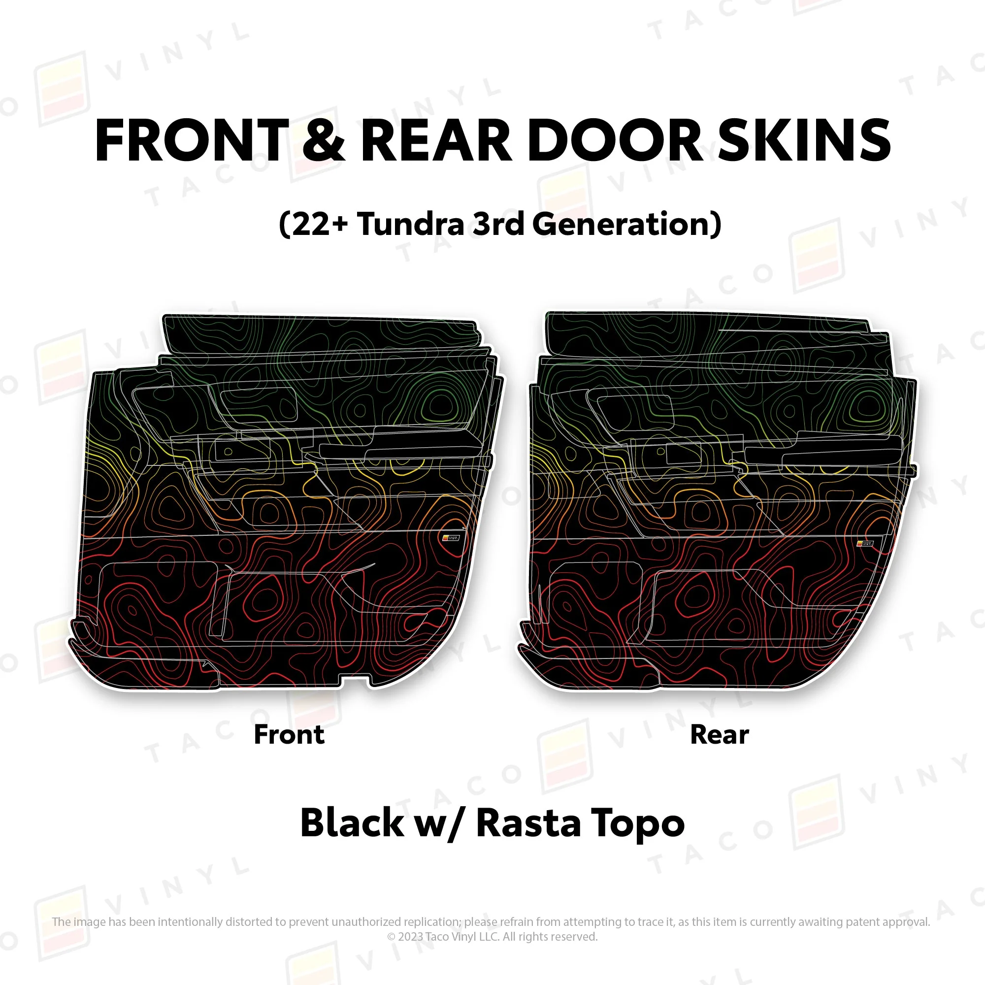 Taco Vinyl Door Skins for Tundra (2022-2026) - Image 13
