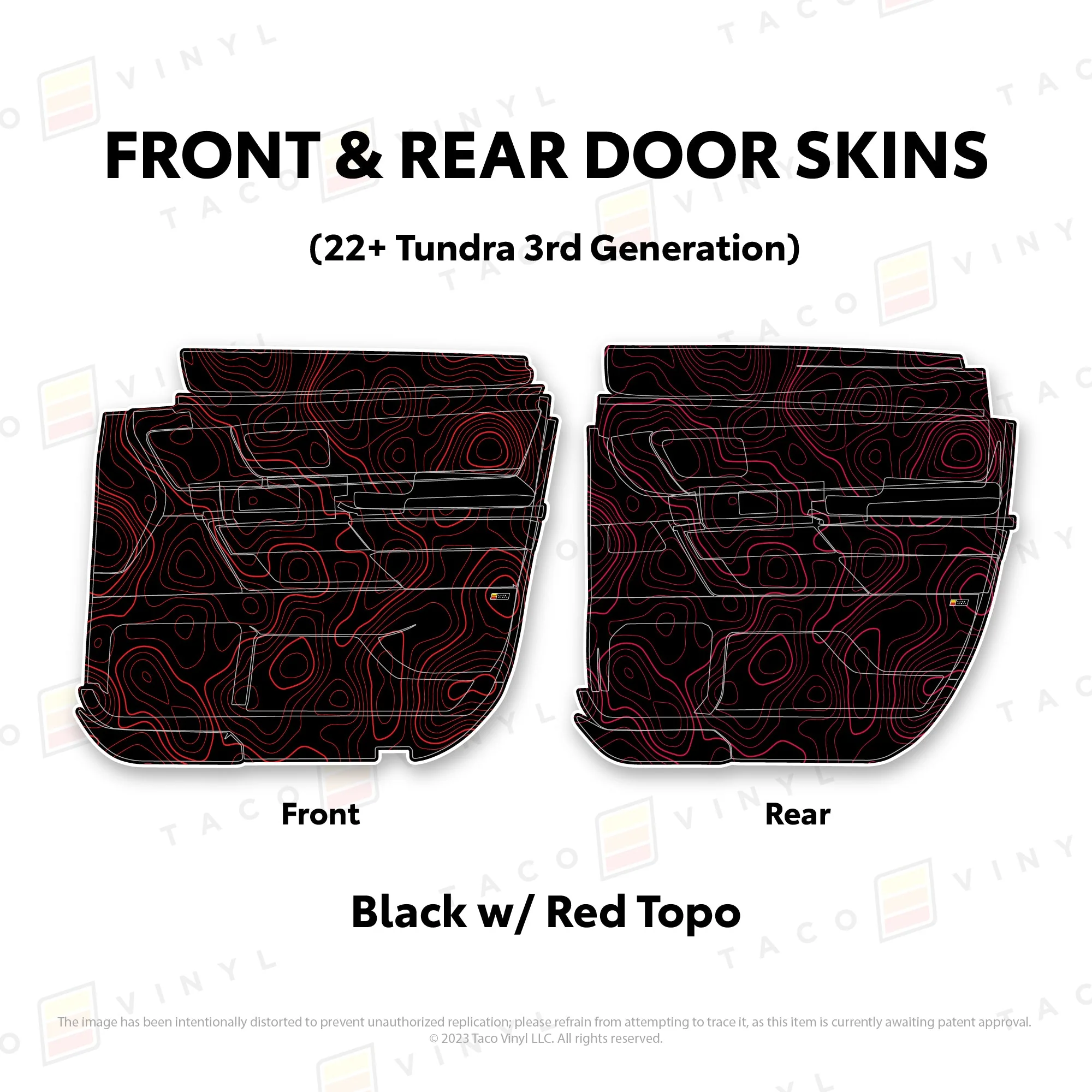 Taco Vinyl Door Skins for Tundra (2022-2026) - Image 14