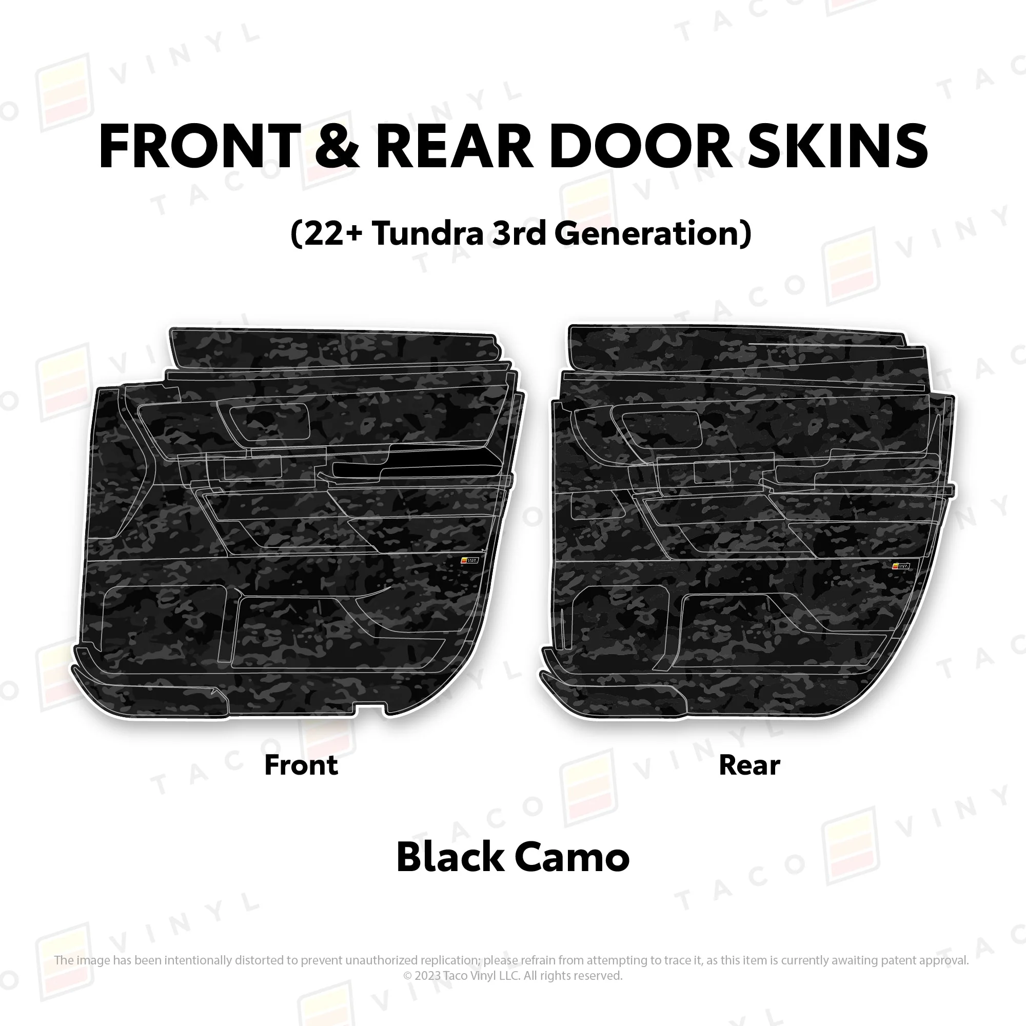 Taco Vinyl Door Skins for Tundra (2022-2026) - Image 15