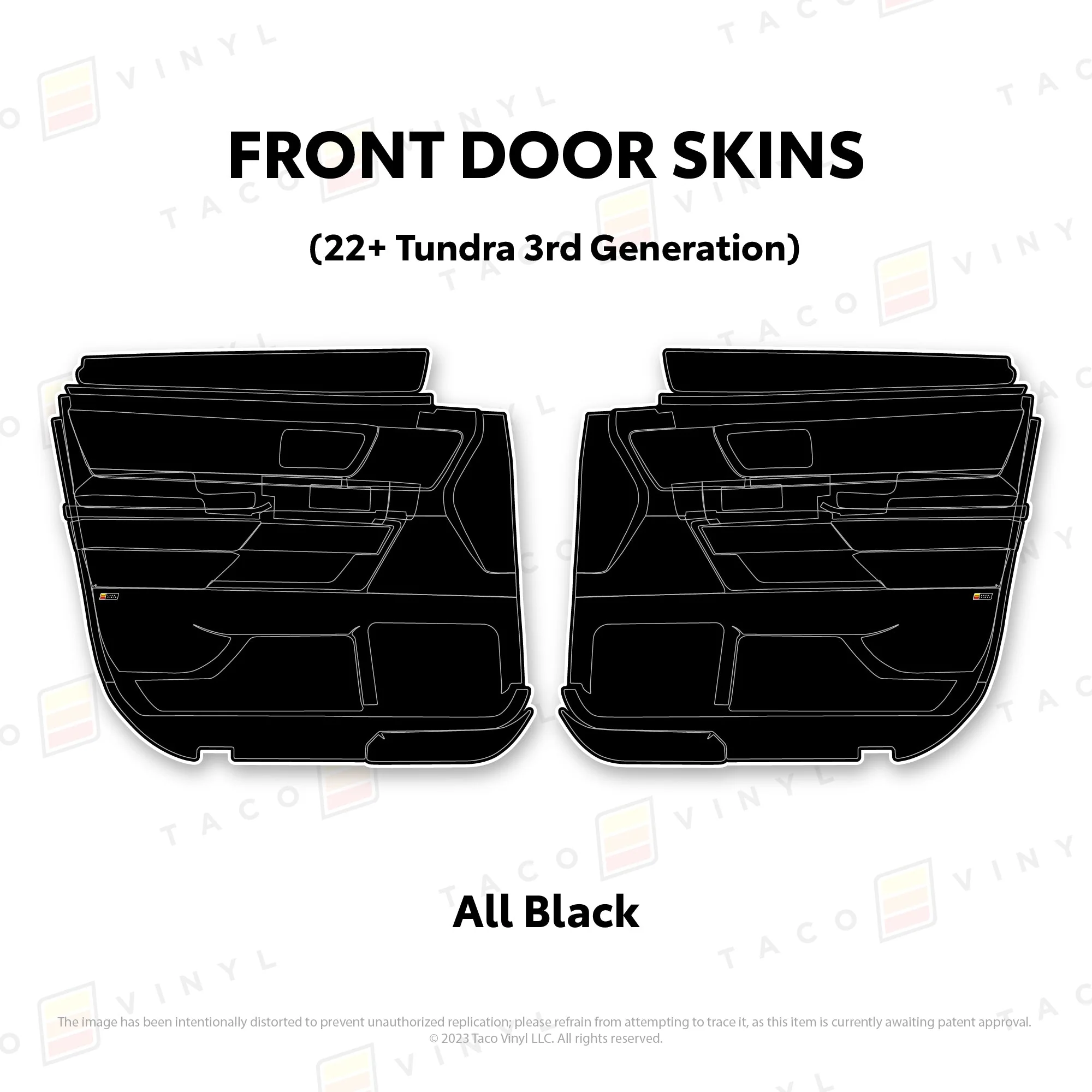 Taco Vinyl Door Skins for Tundra (2022-2026) - Image 16