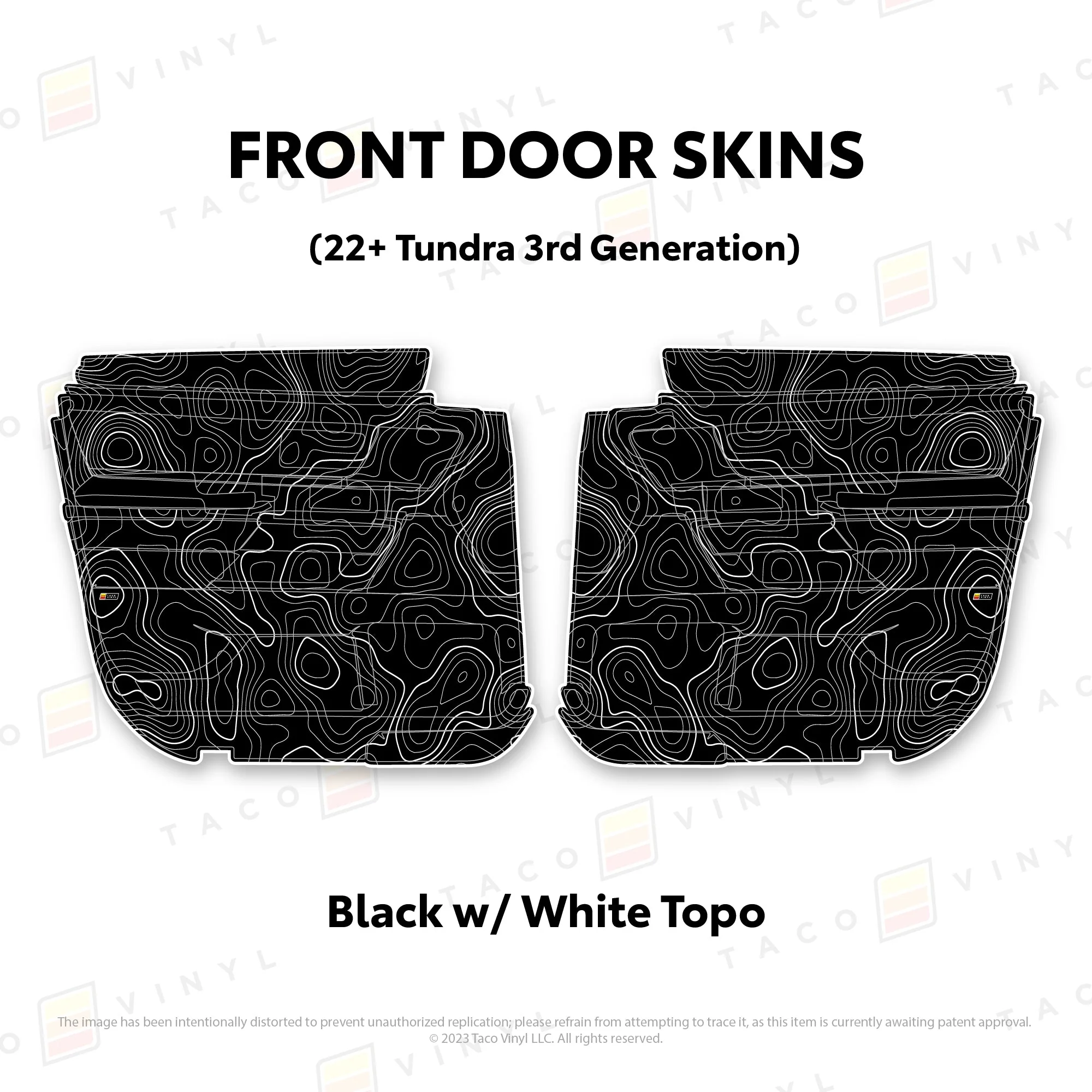 Taco Vinyl Door Skins for Tundra (2022-2026) - Image 18