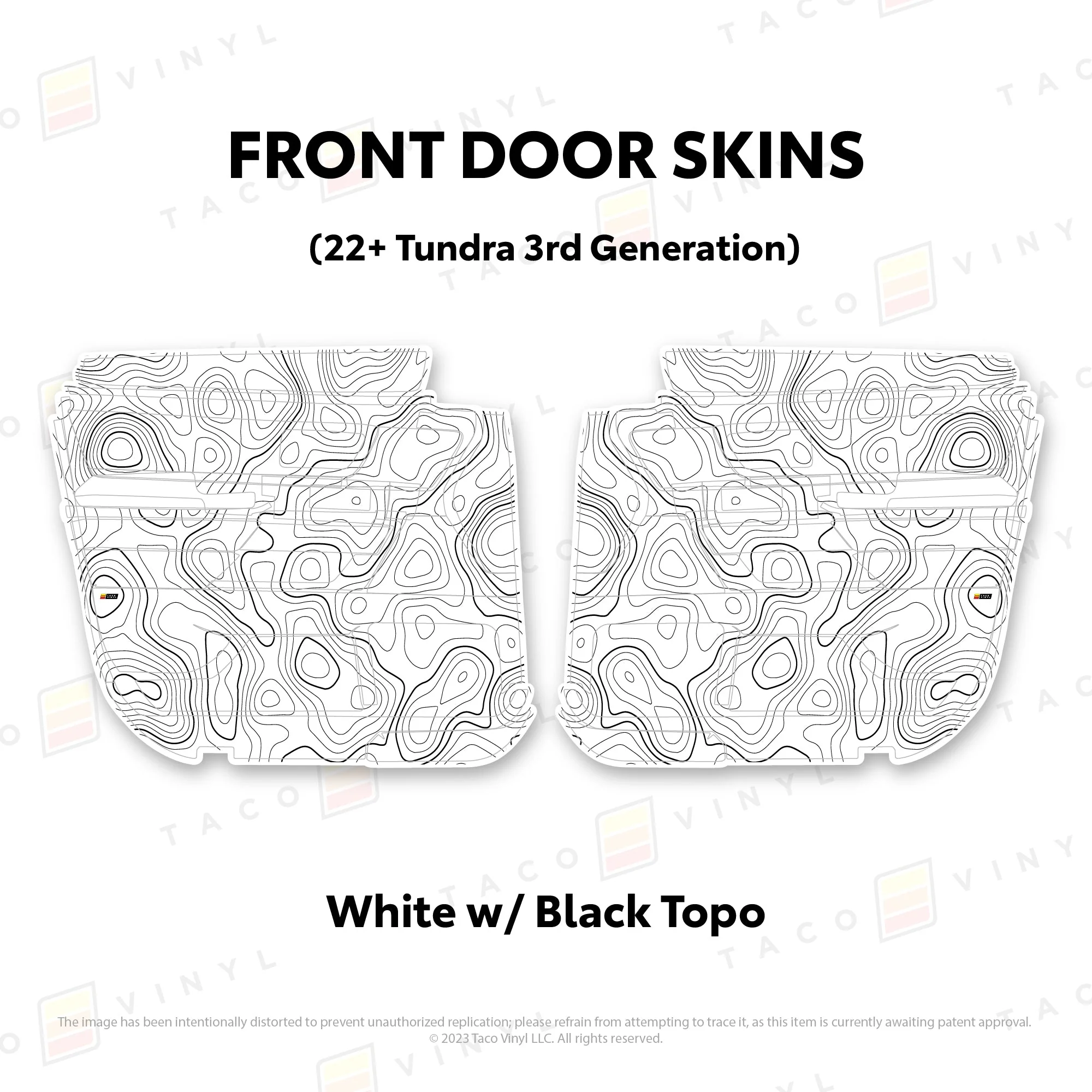Taco Vinyl Door Skins for Tundra (2022-2026) - Image 21