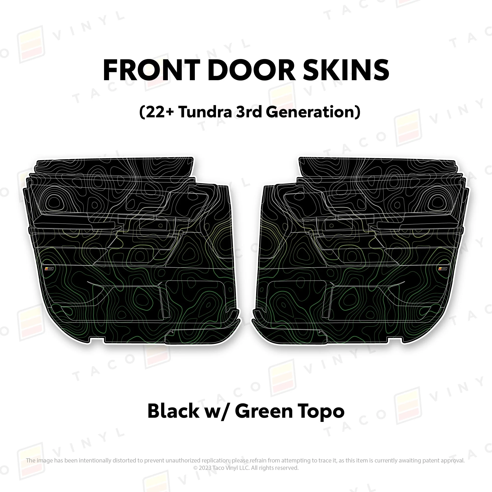 Taco Vinyl Door Skins for Tundra (2022-2026) - Image 22
