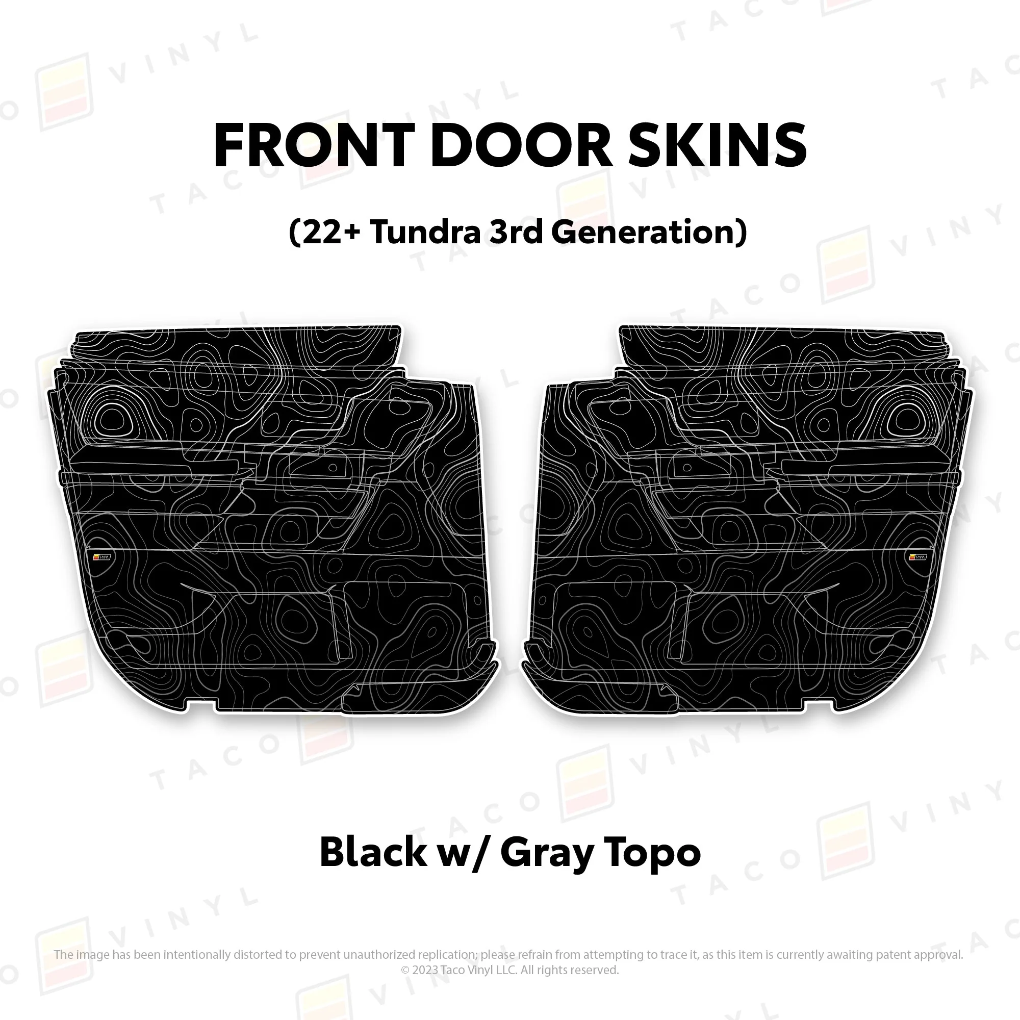 Taco Vinyl Door Skins for Tundra (2022-2026) - Image 23