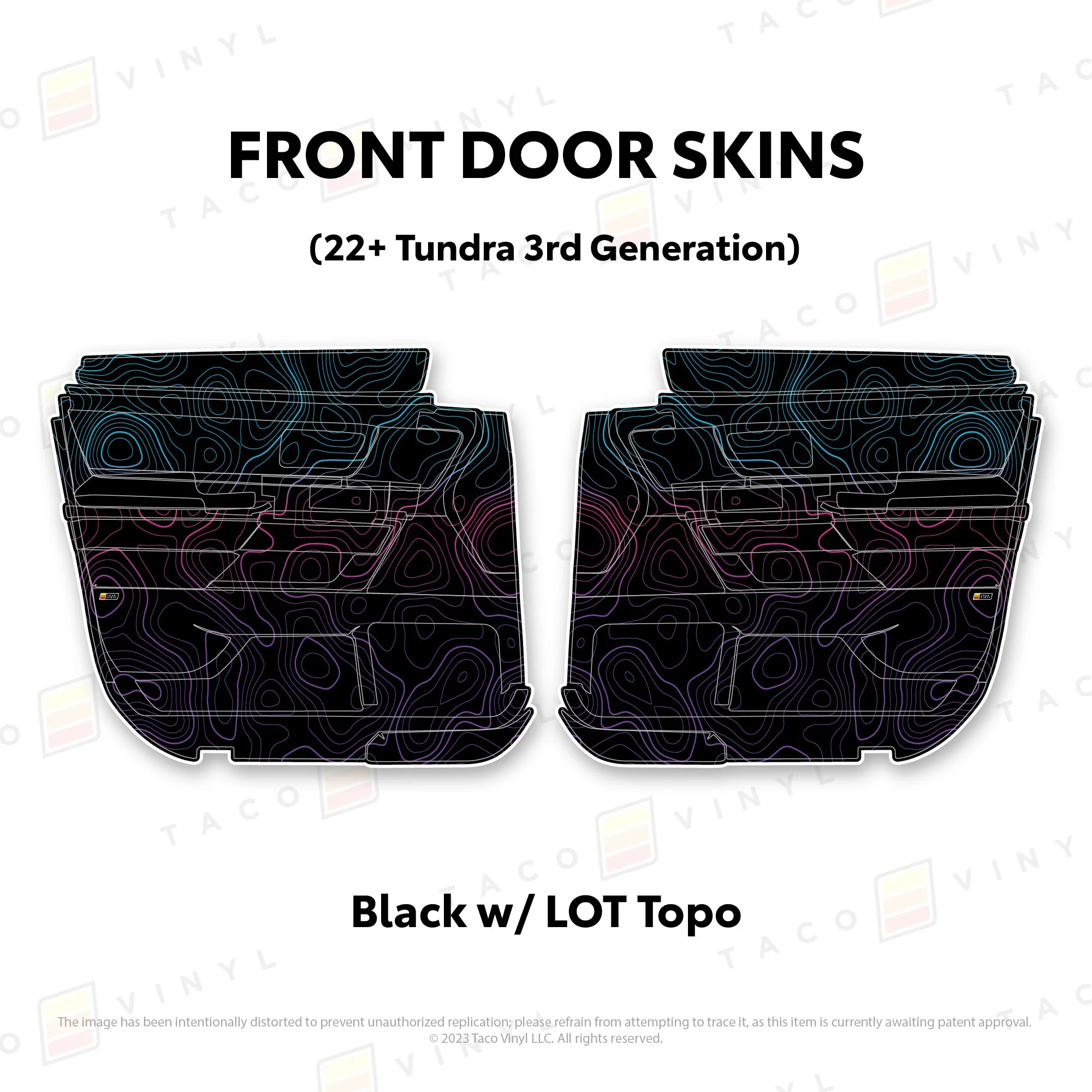 Taco Vinyl Door Skins for Tundra (2022-2026) - Image 25