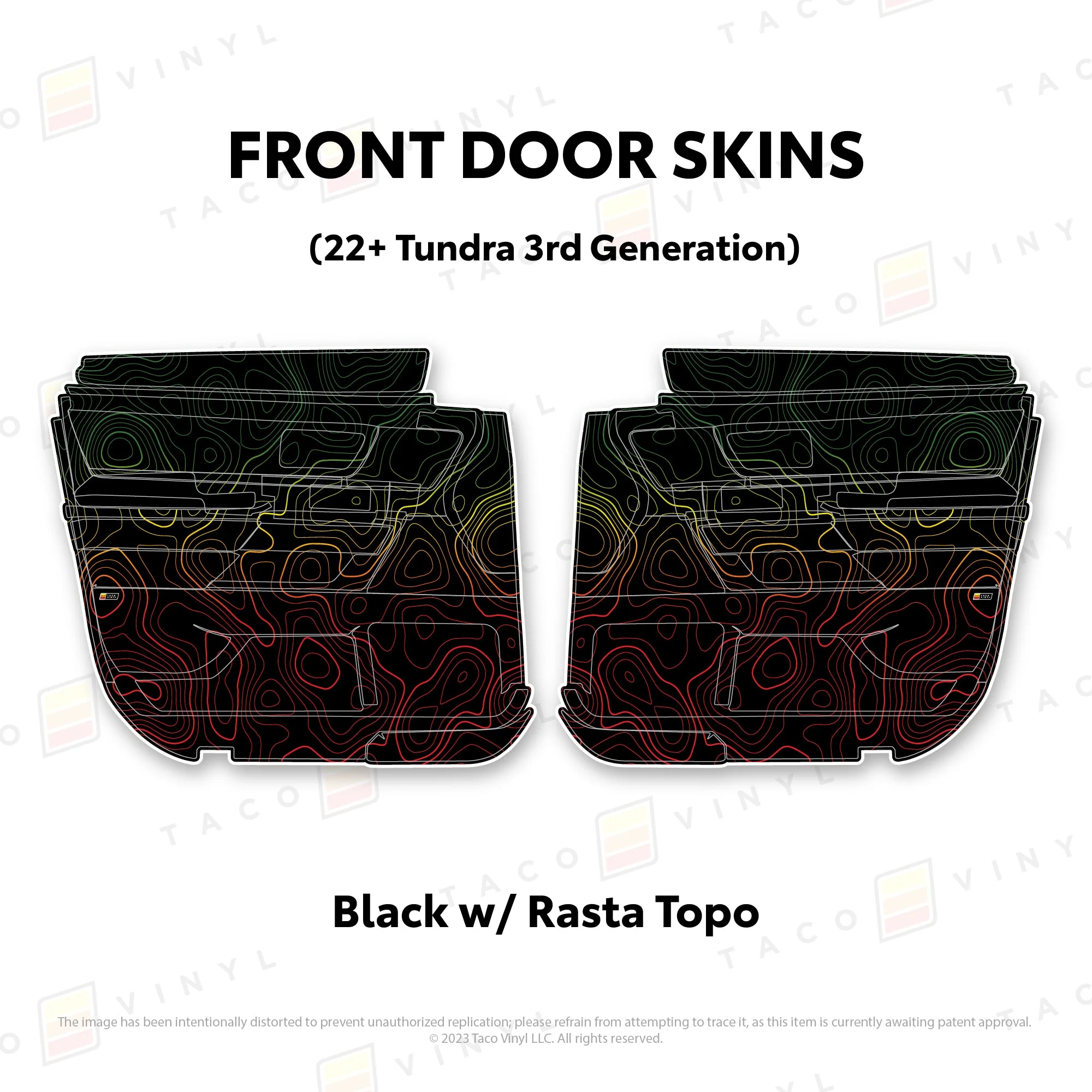 Taco Vinyl Door Skins for Tundra (2022-2026) - Image 27
