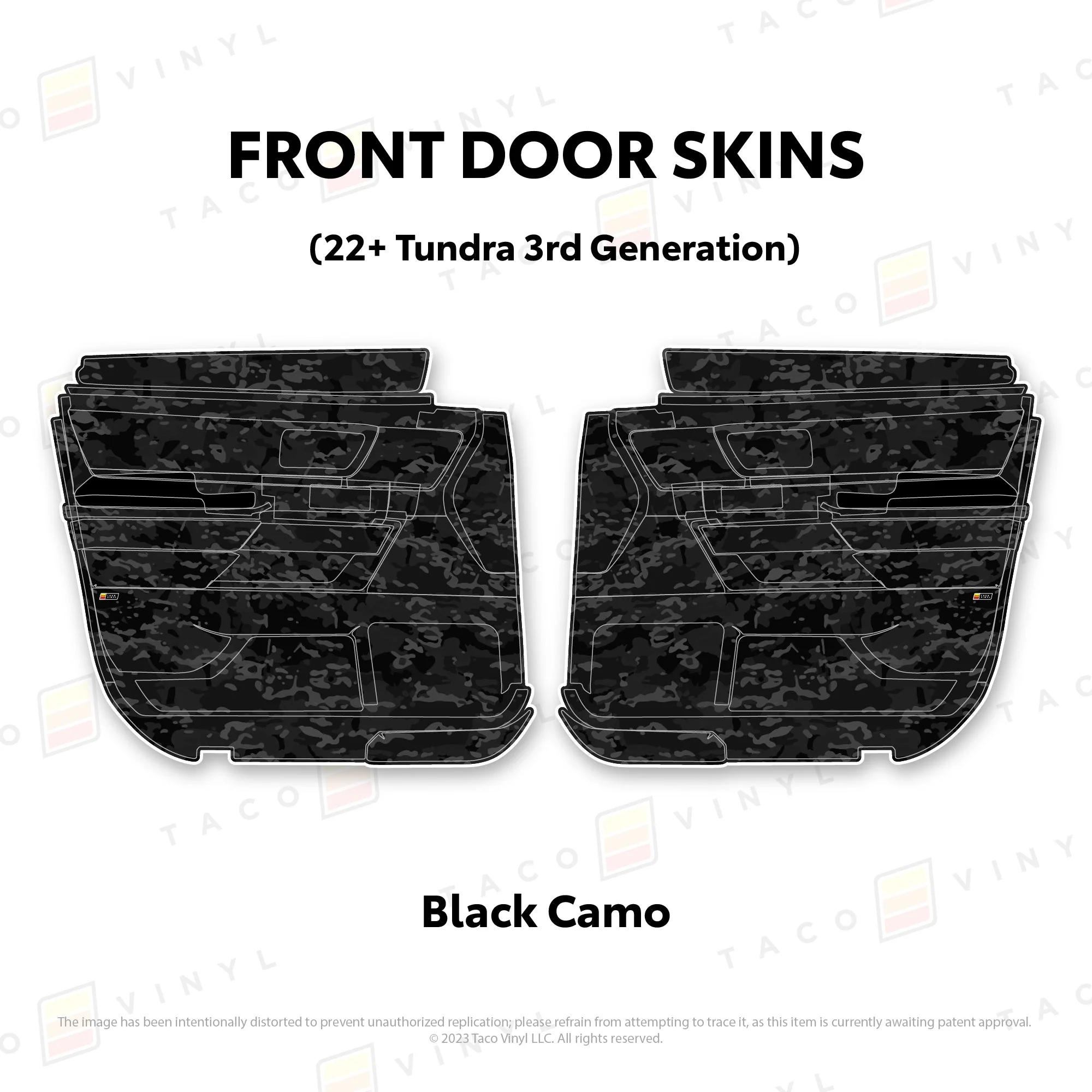 Taco Vinyl Door Skins for Tundra (2022-2026) - Image 29