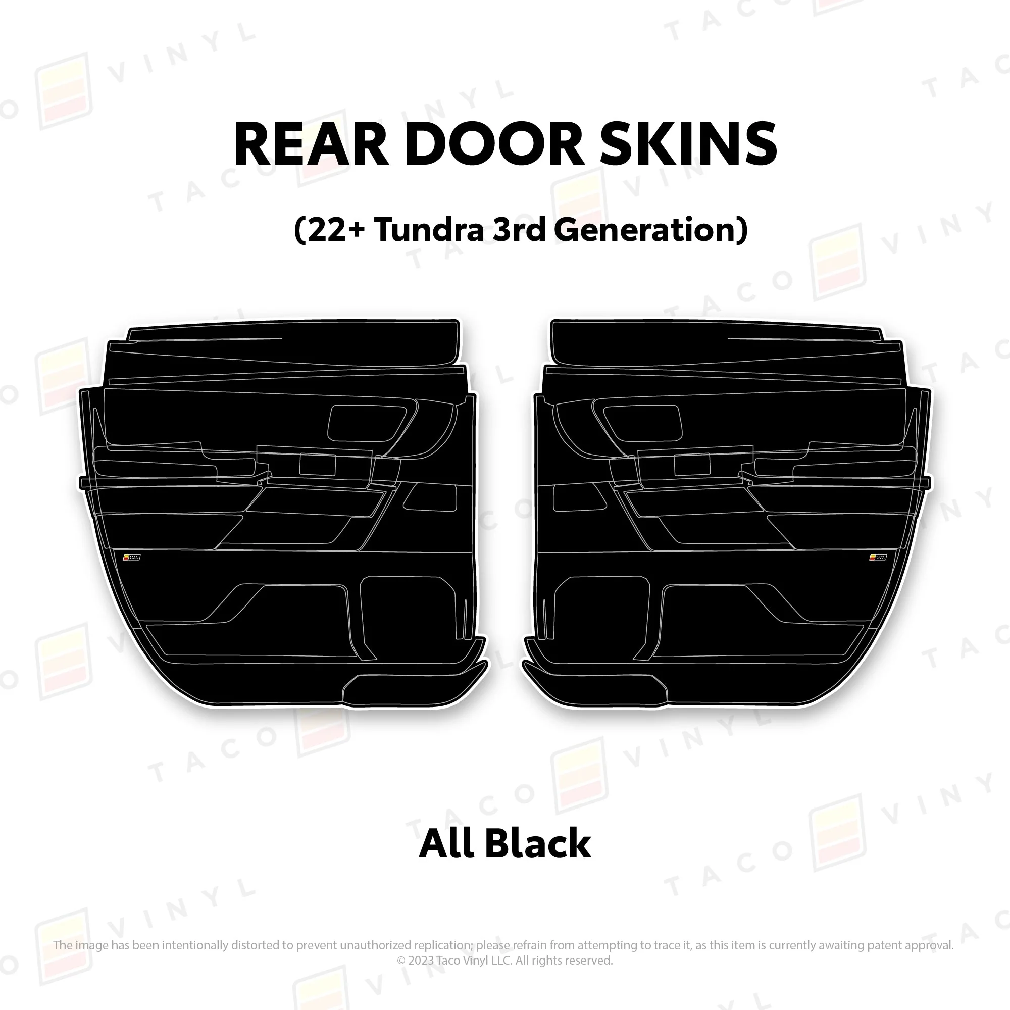Taco Vinyl Door Skins for Tundra (2022-2026) - Image 31