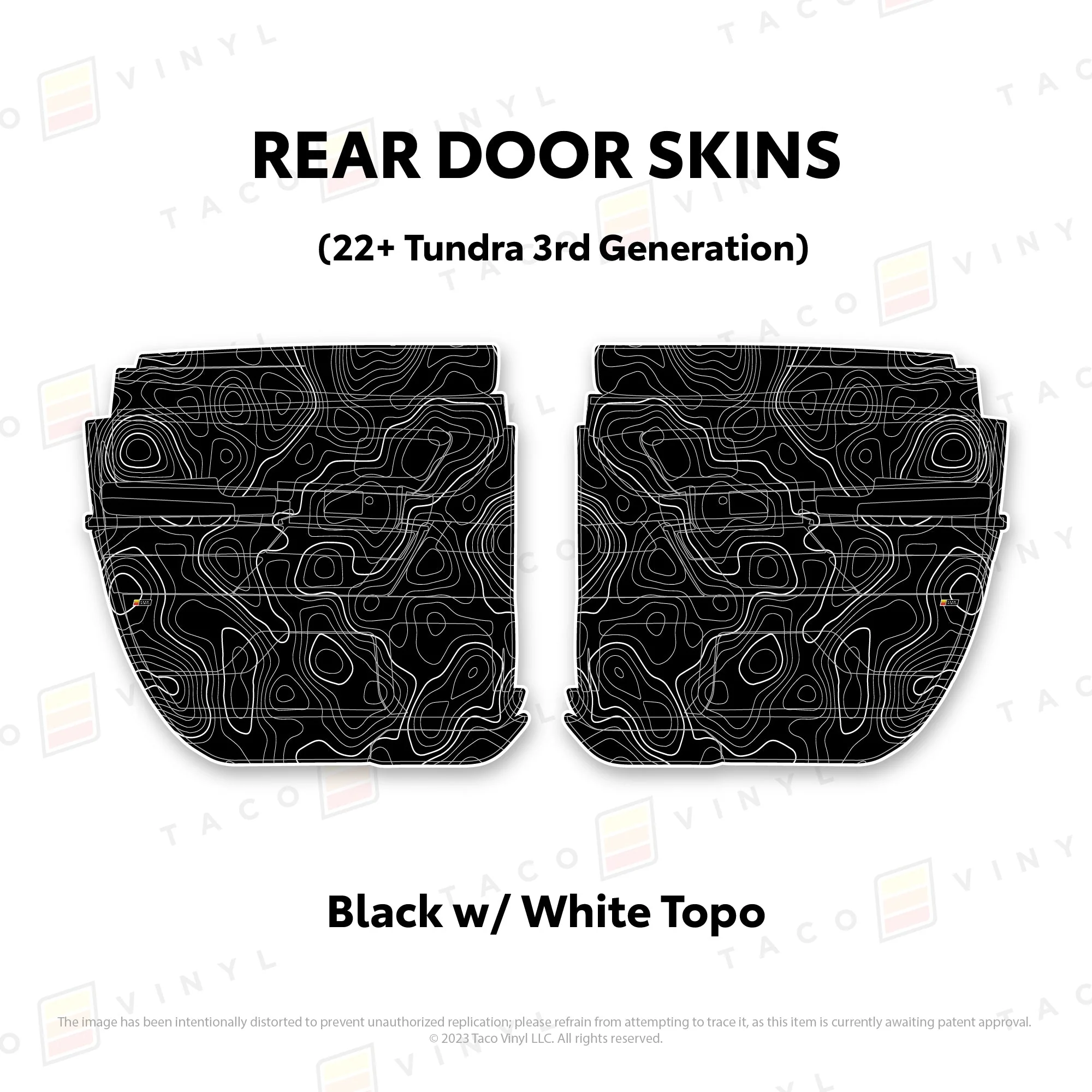 Taco Vinyl Door Skins for Tundra (2022-2026) - Image 33