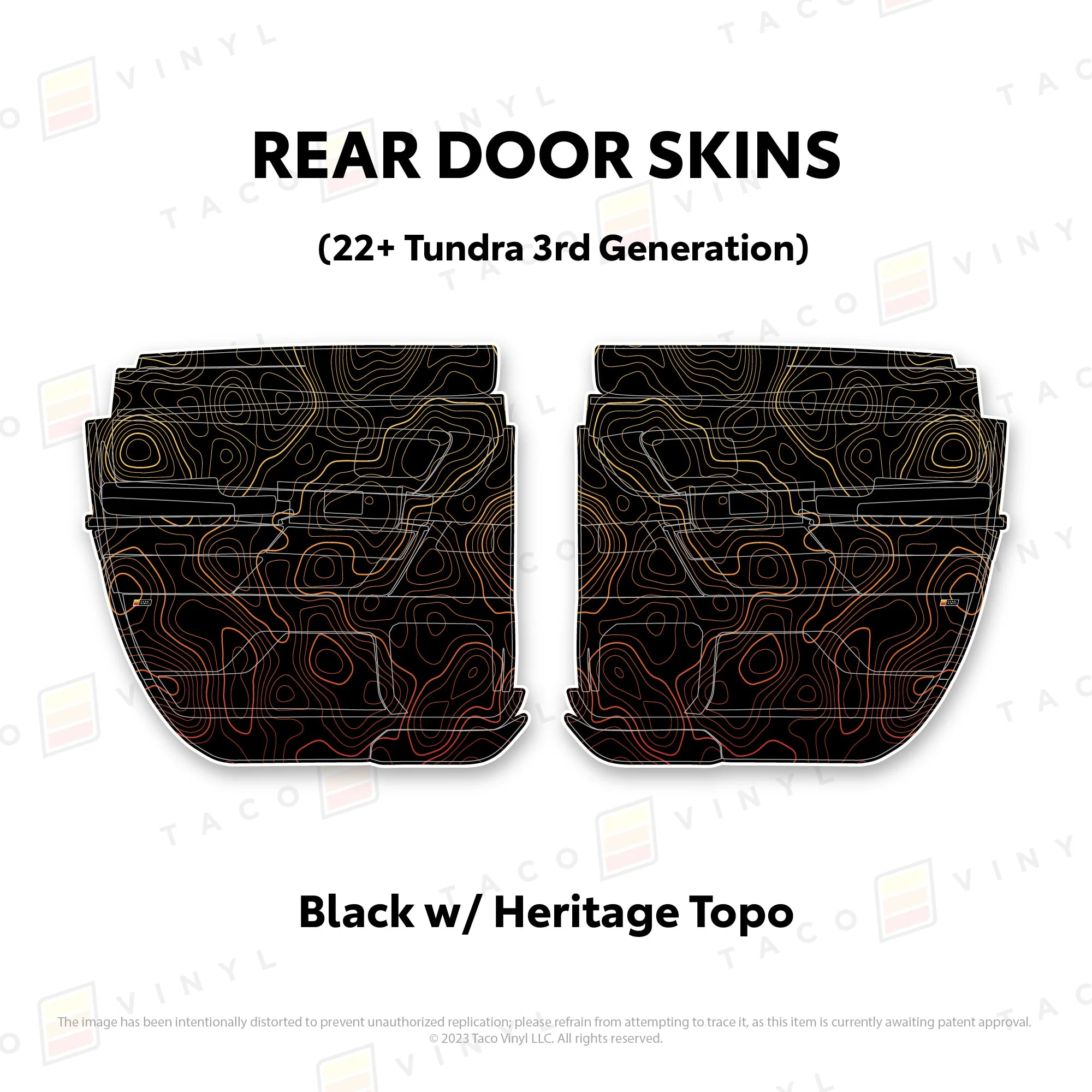 Taco Vinyl Door Skins for Tundra (2022-2026) - Image 34