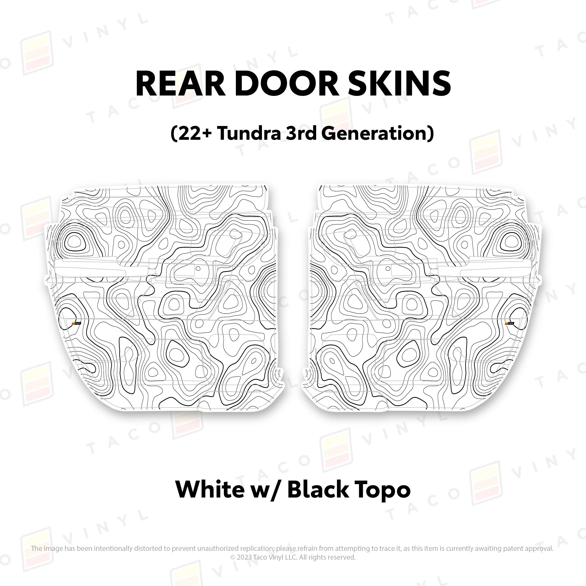 Taco Vinyl Door Skins for Tundra (2022-2026) - Image 36